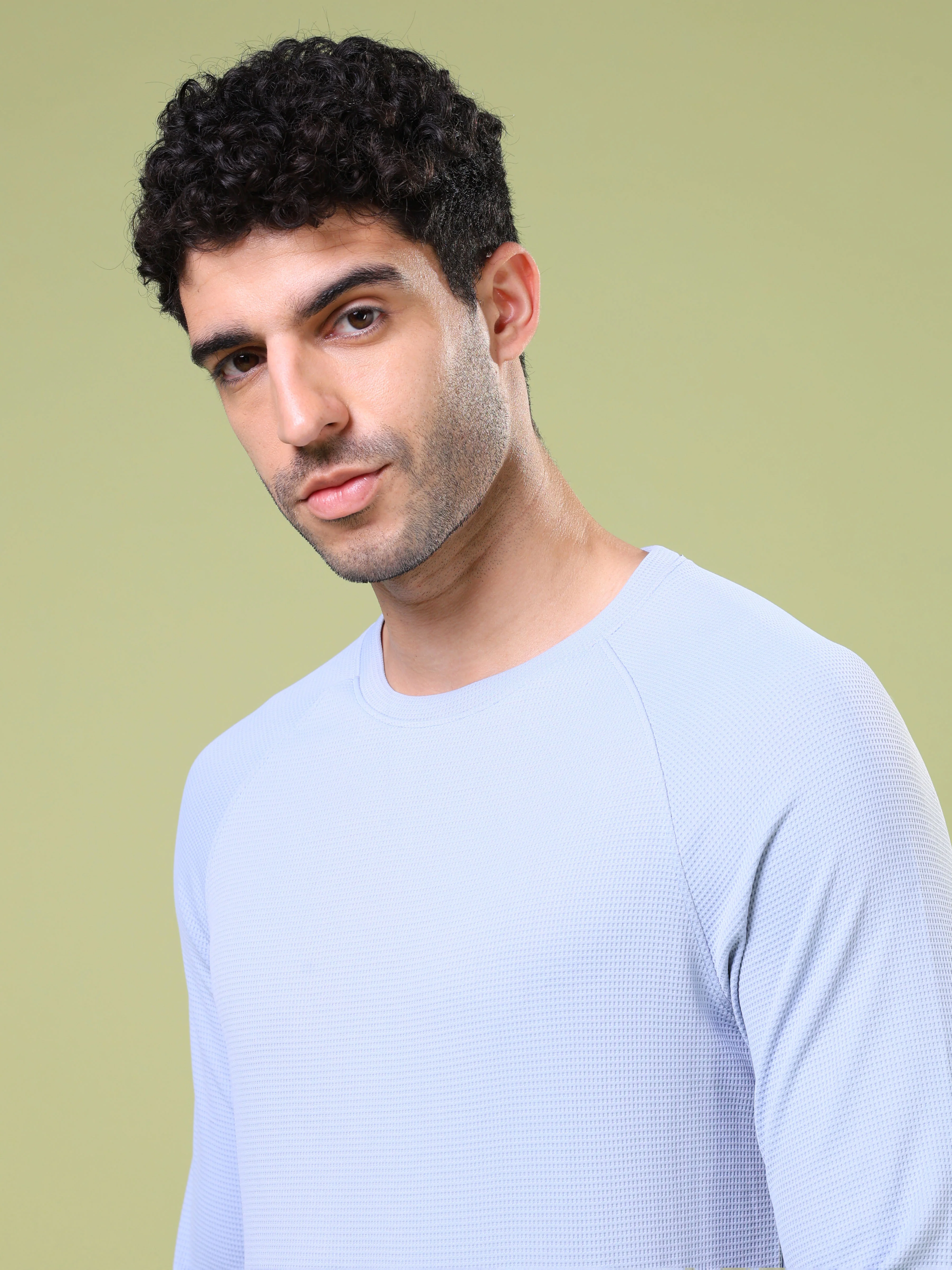 Men Cubic Melange Slim Fit Round Neck Sports T-shirt with TECHNOCOOL+ - Image 6