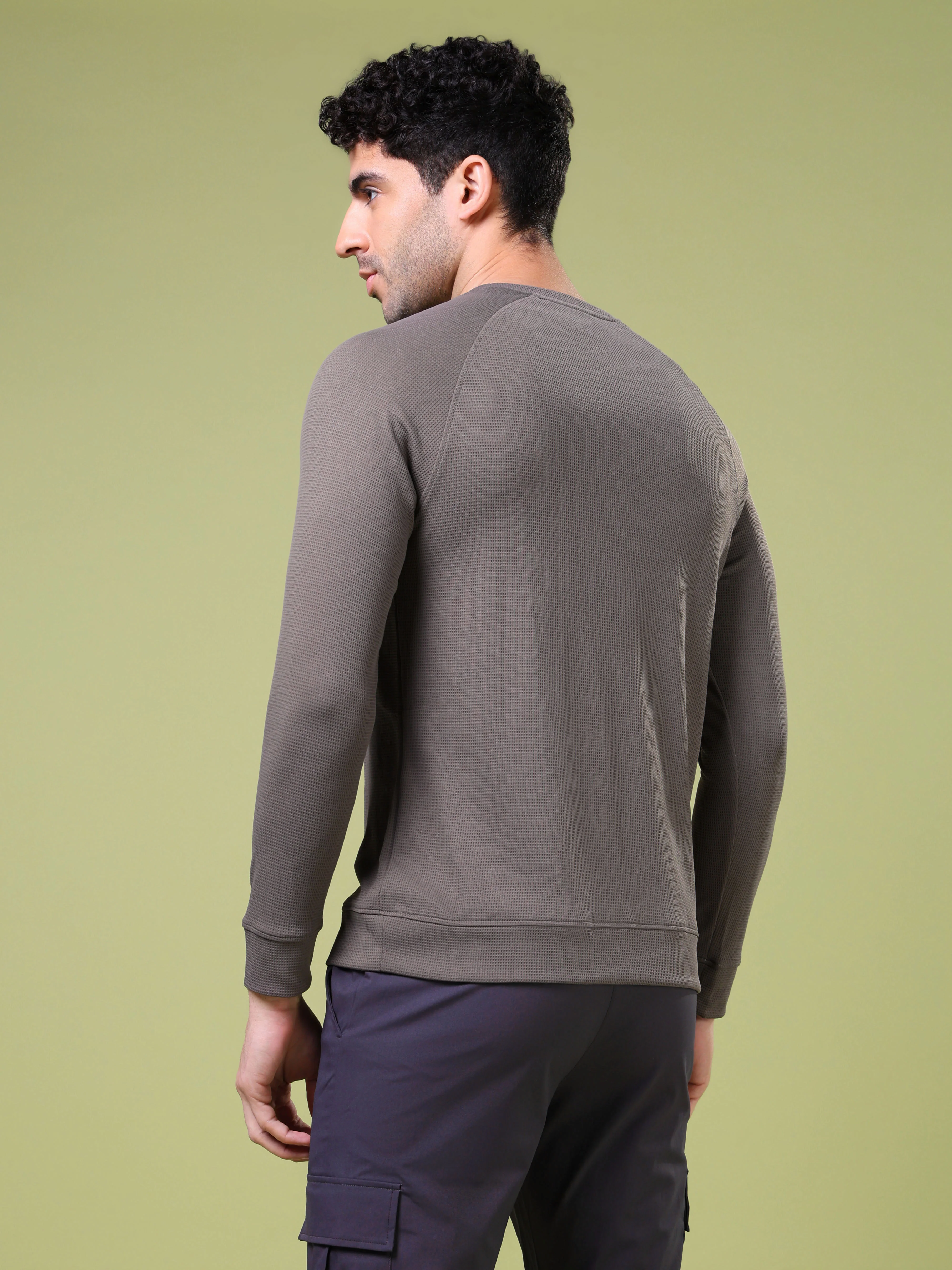 Men Cubic Melange Slim Fit Round Neck T-shirt with TECHNOCOOL+ - Image 2