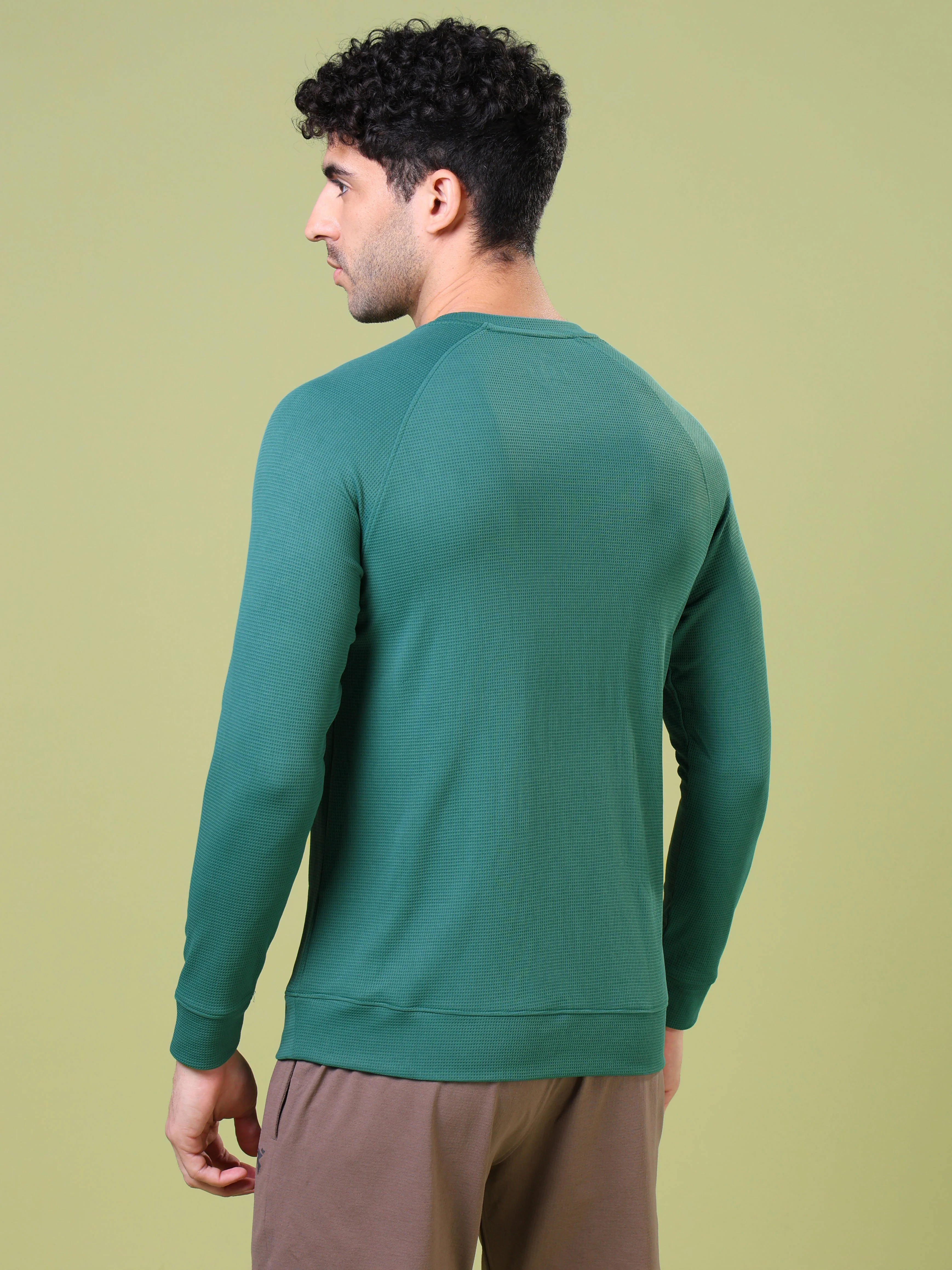 Men Cubic Melange Slim Fit Round Neck T-shirt with TECHNOCOOL+ - Image 3