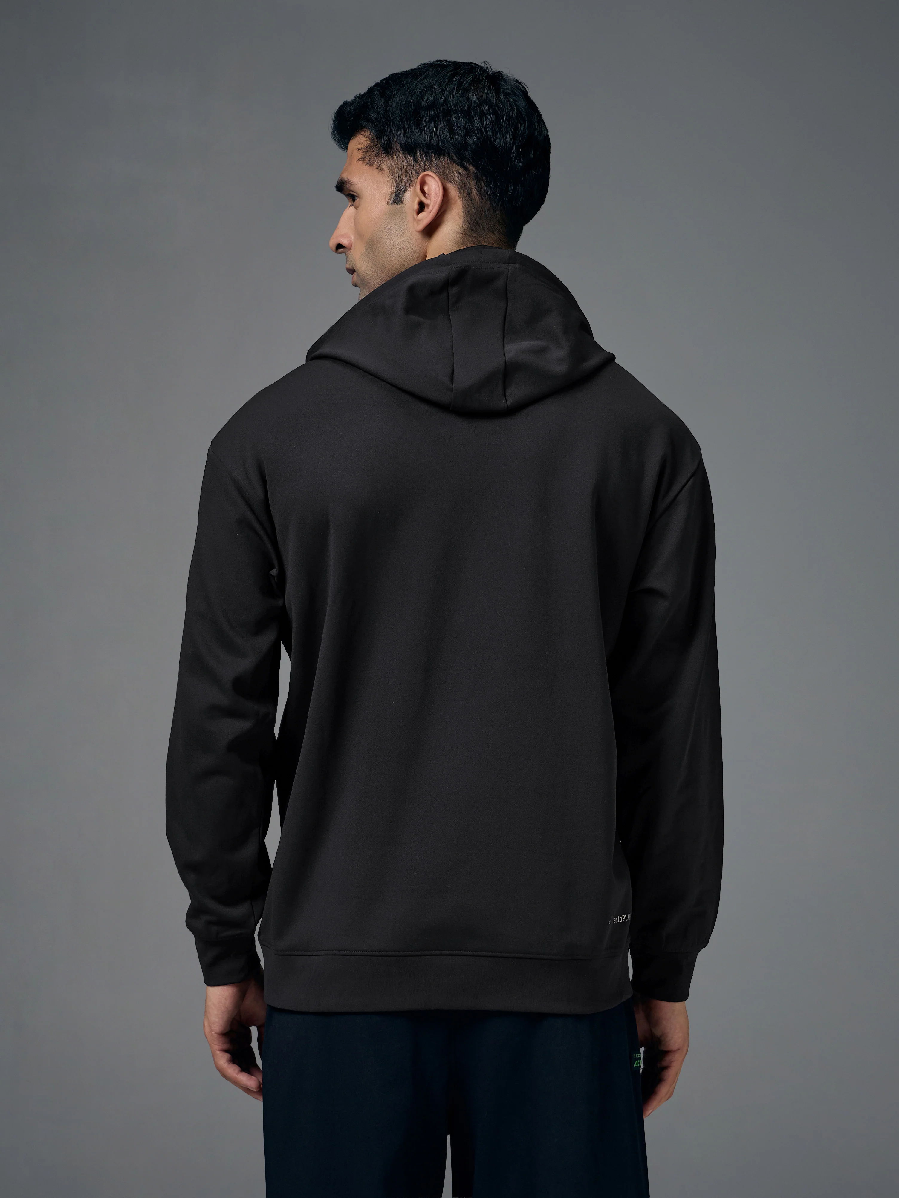 Men Hooded Slim Fit Printed Sweatshirt with ELASTOPLUS - Image 4