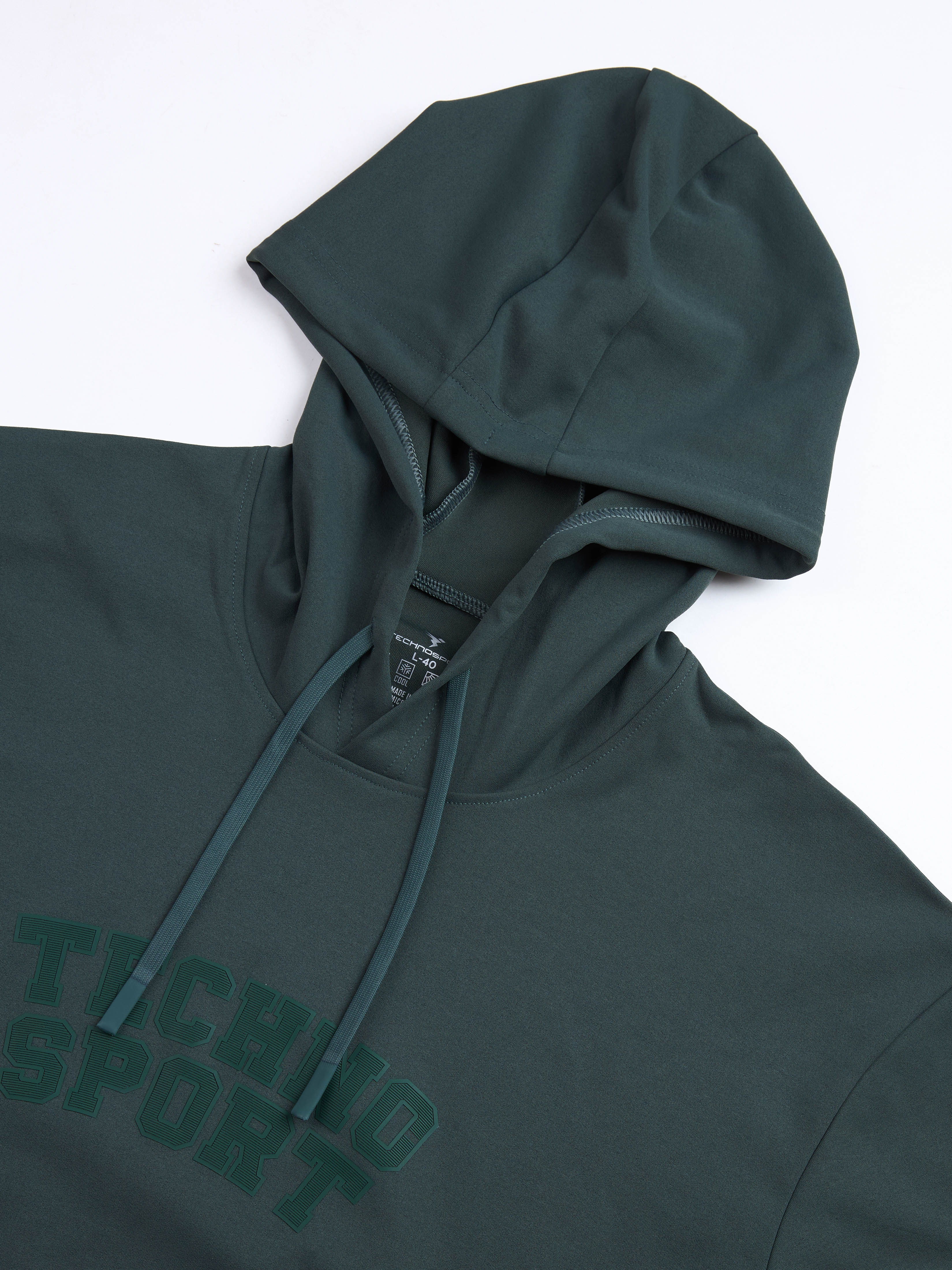 Men Hooded Slim Fit Printed Sweatshirt with ELASTOPLUS - Image 7