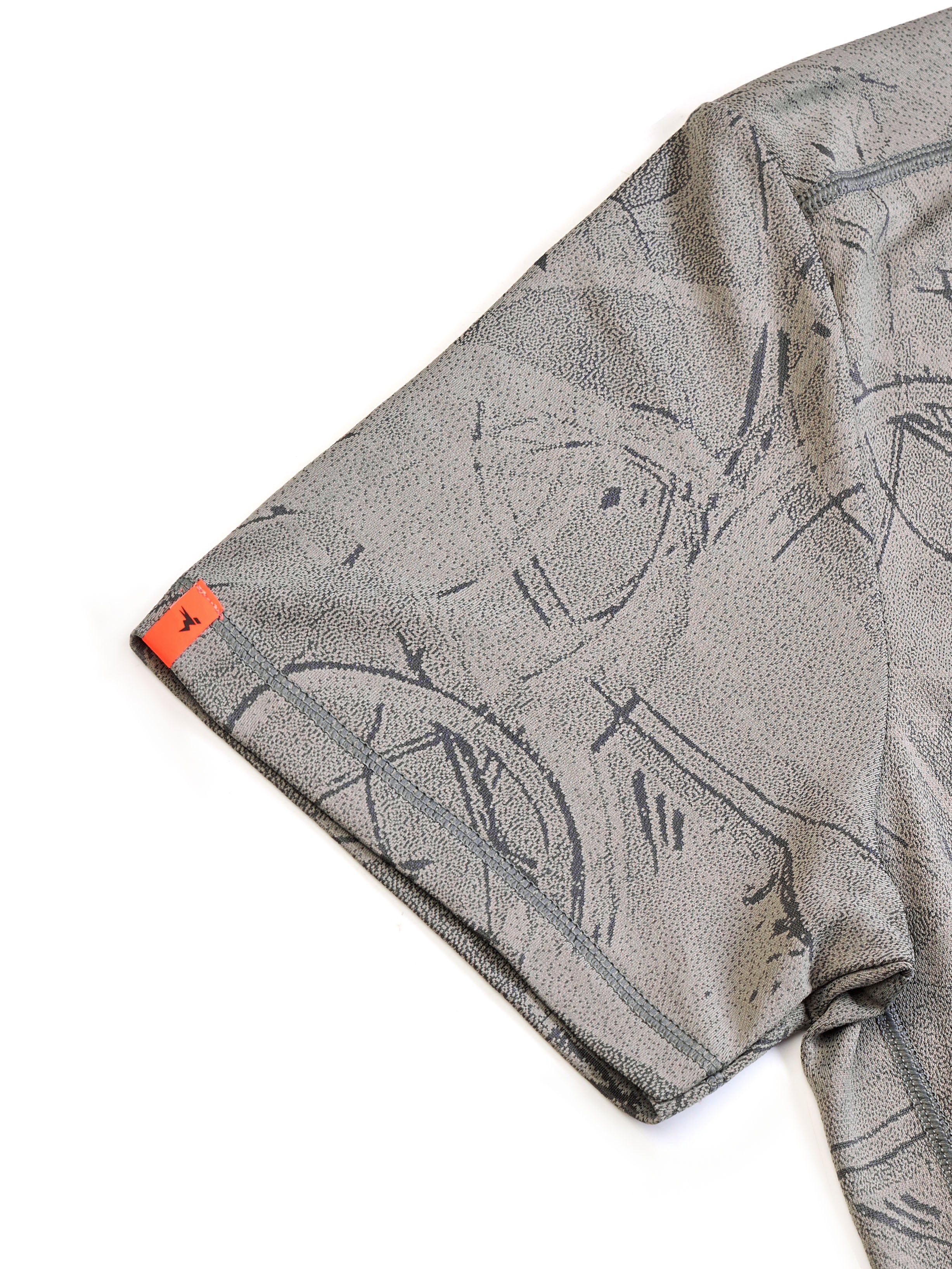 Men Jacquard Slim Fit Crew Neck T-shirt with DOUBLE COOL - Image 9