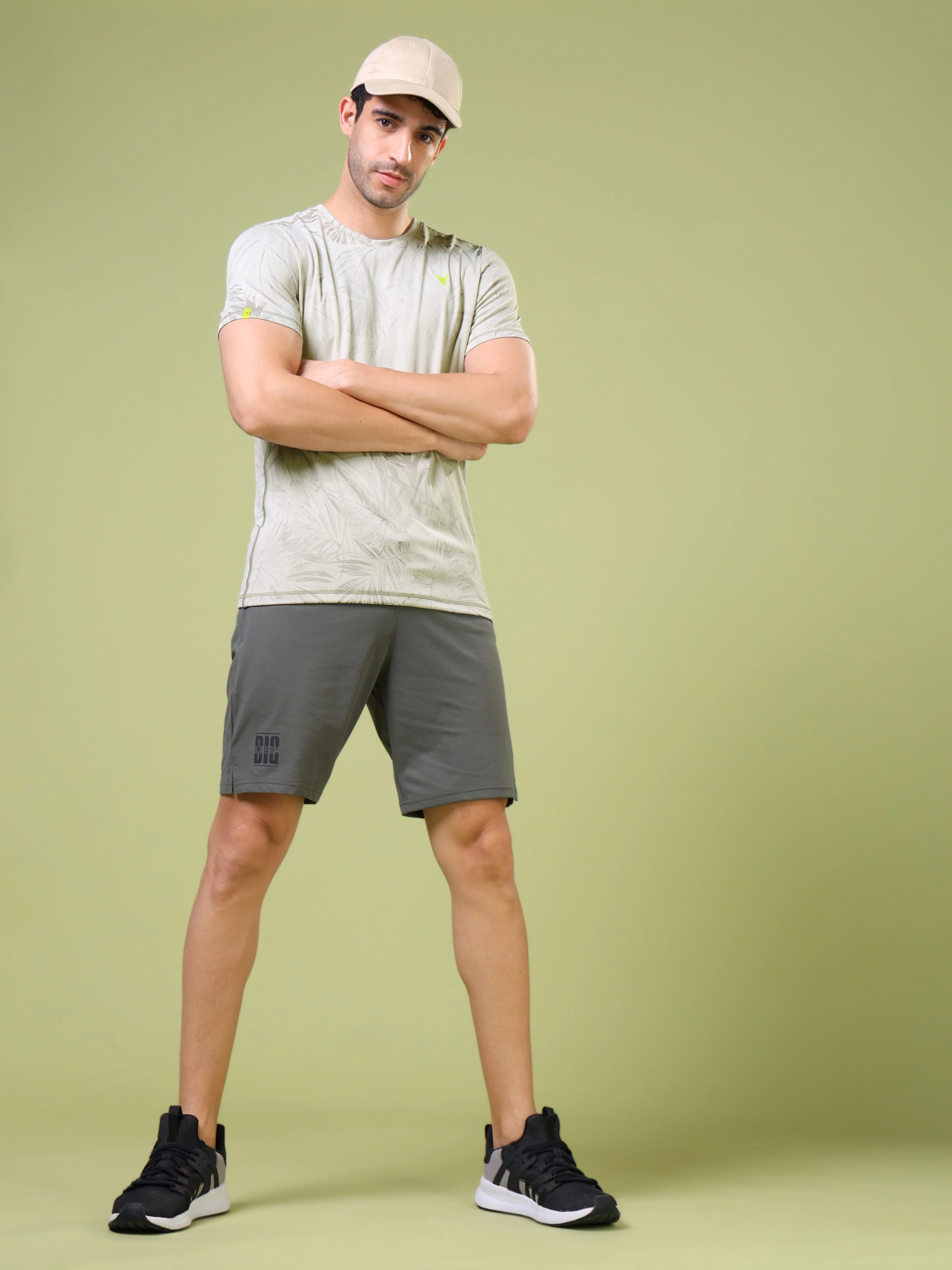 Men Jacquard Slim Fit Crew Neck T-shirt with DOUBLE COOL - Image 8