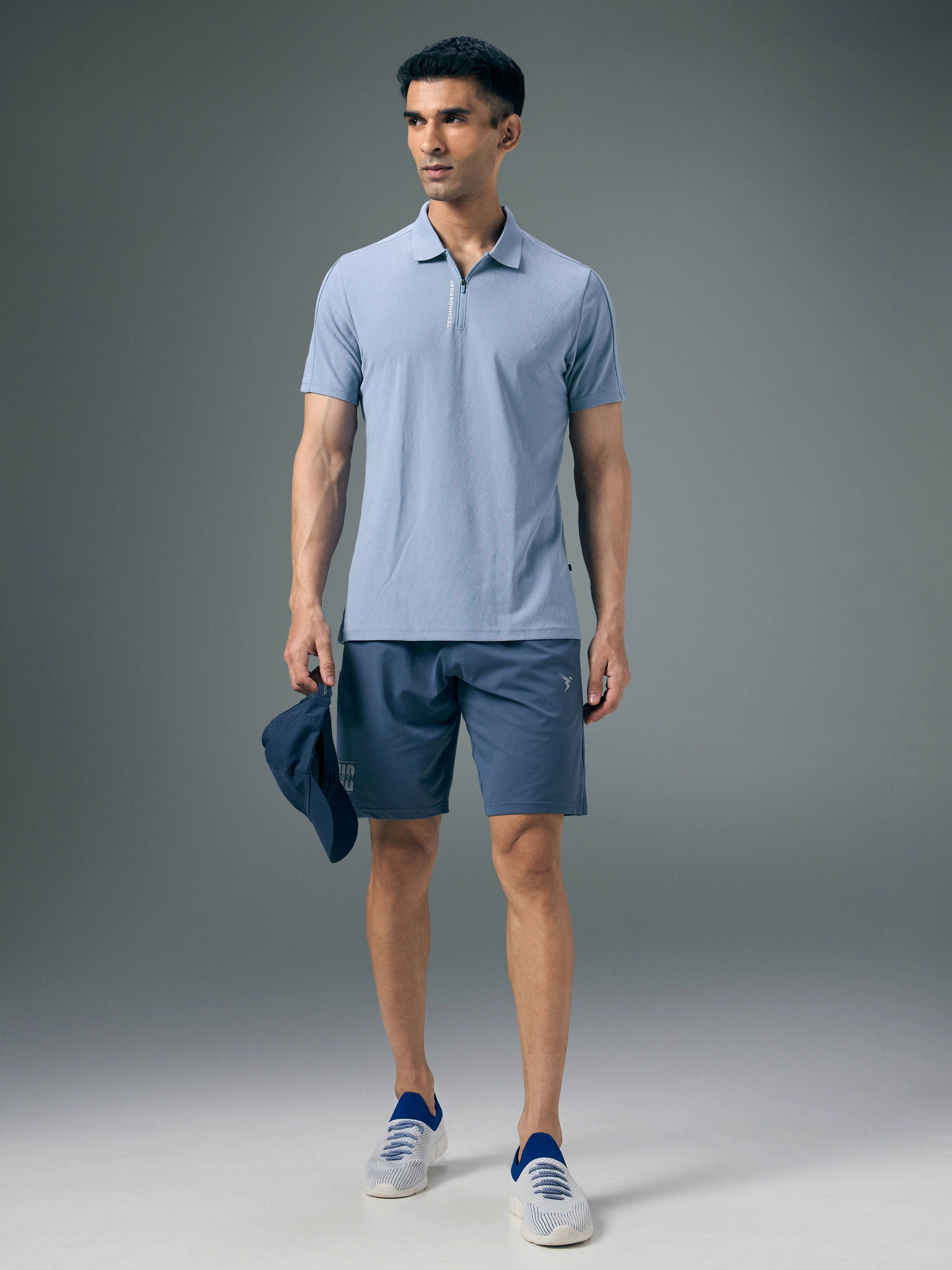 Men Jacquard Slim Fit Polo Sports T-shirt with MATPIQ - Image 5