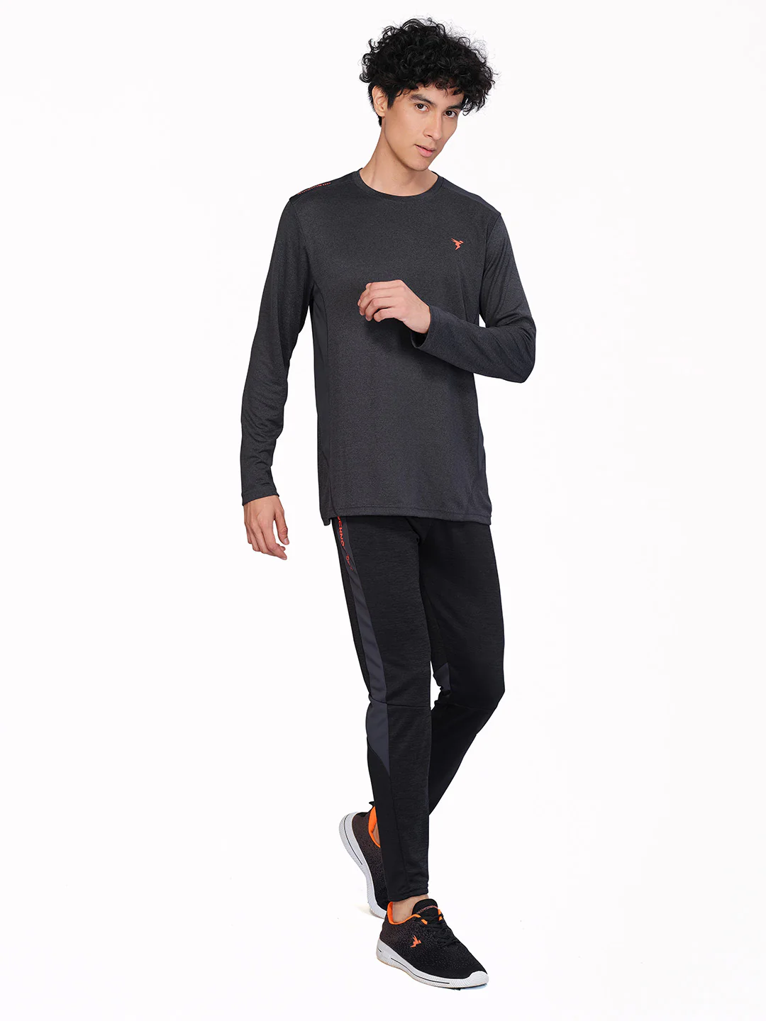 Men Melange Slim Fit Crew Neck T-shirt with DOUBLE COOL (Pack of 2) - Image 6