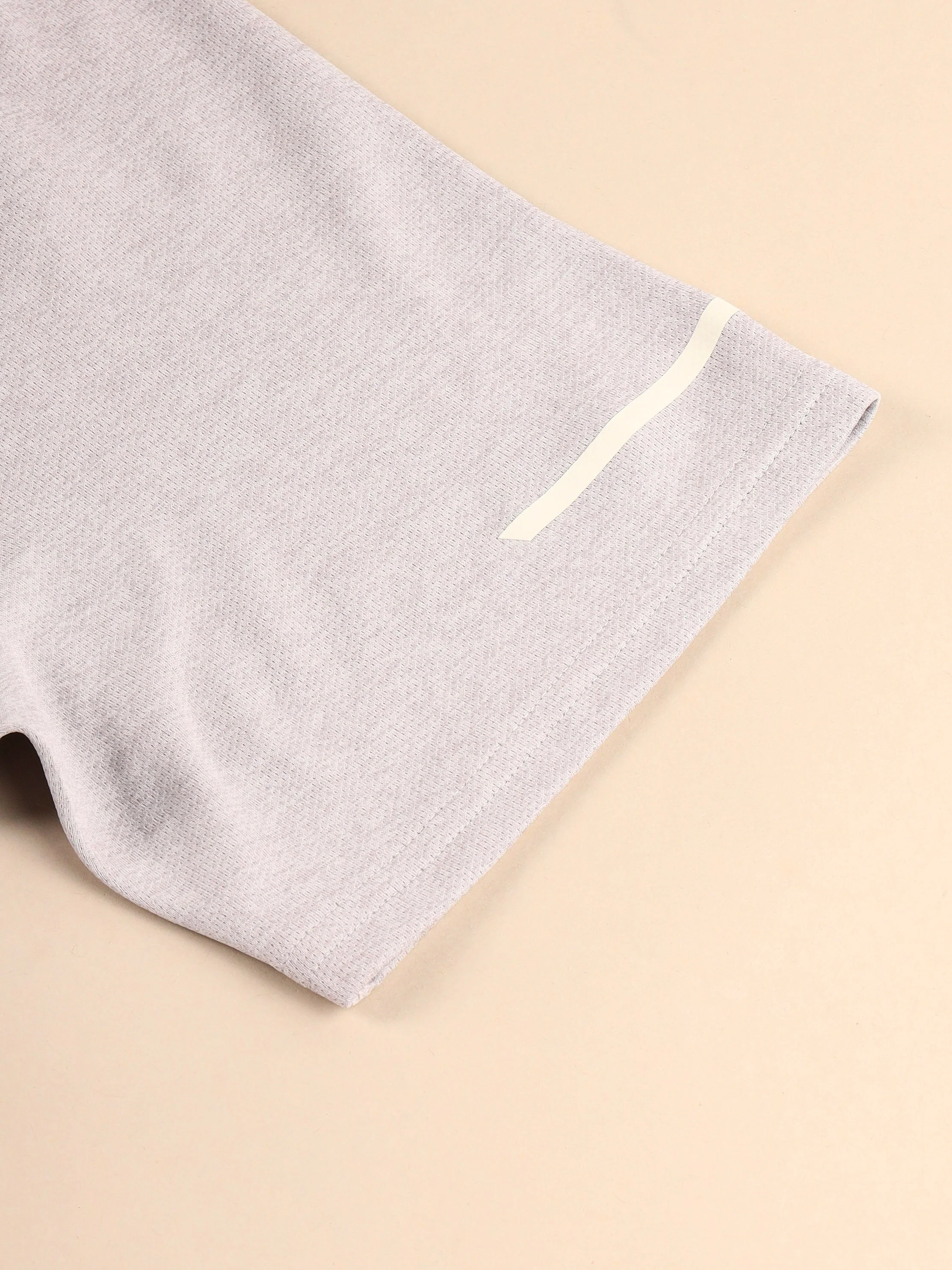 Men Melange Slim Fit Crew Neck T-shirt with DOUBLECOOL - Image 8