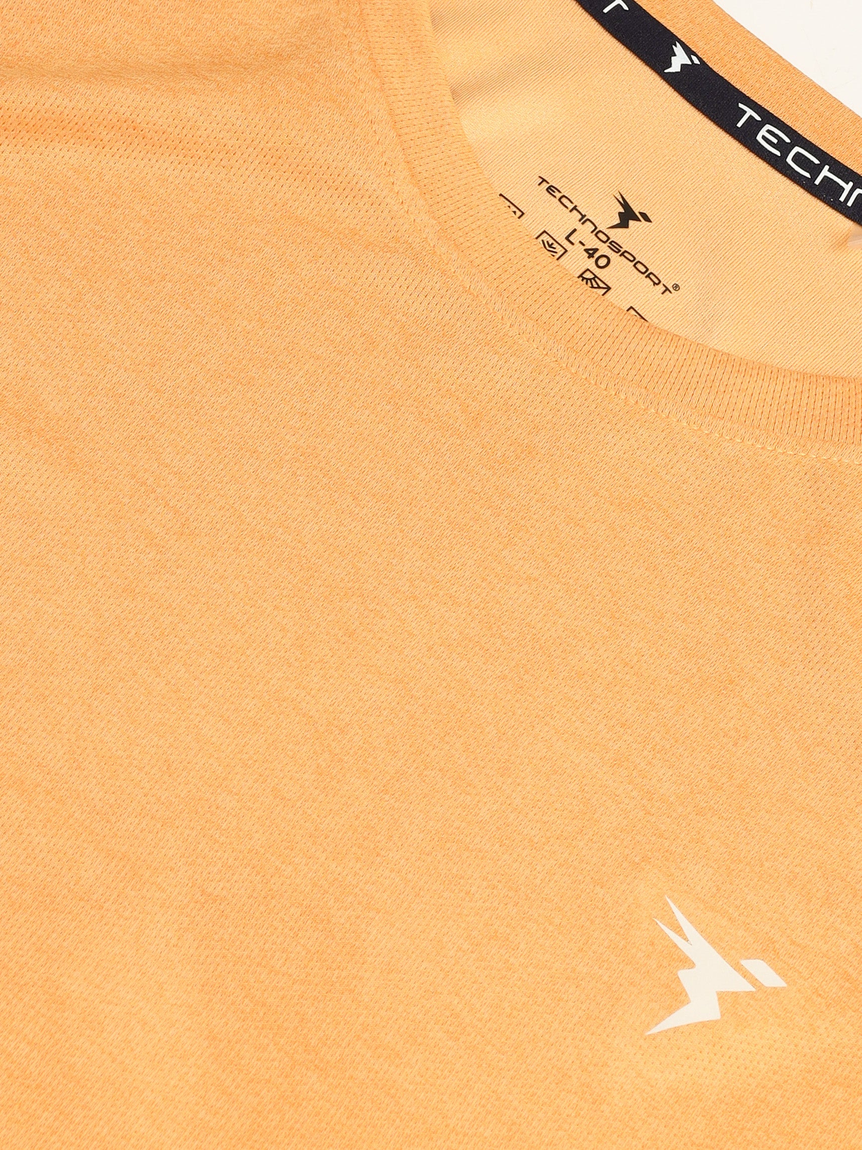 Men Melange Slim Fit Crew Neck T-shirt with DOUBLECOOL - Image 7