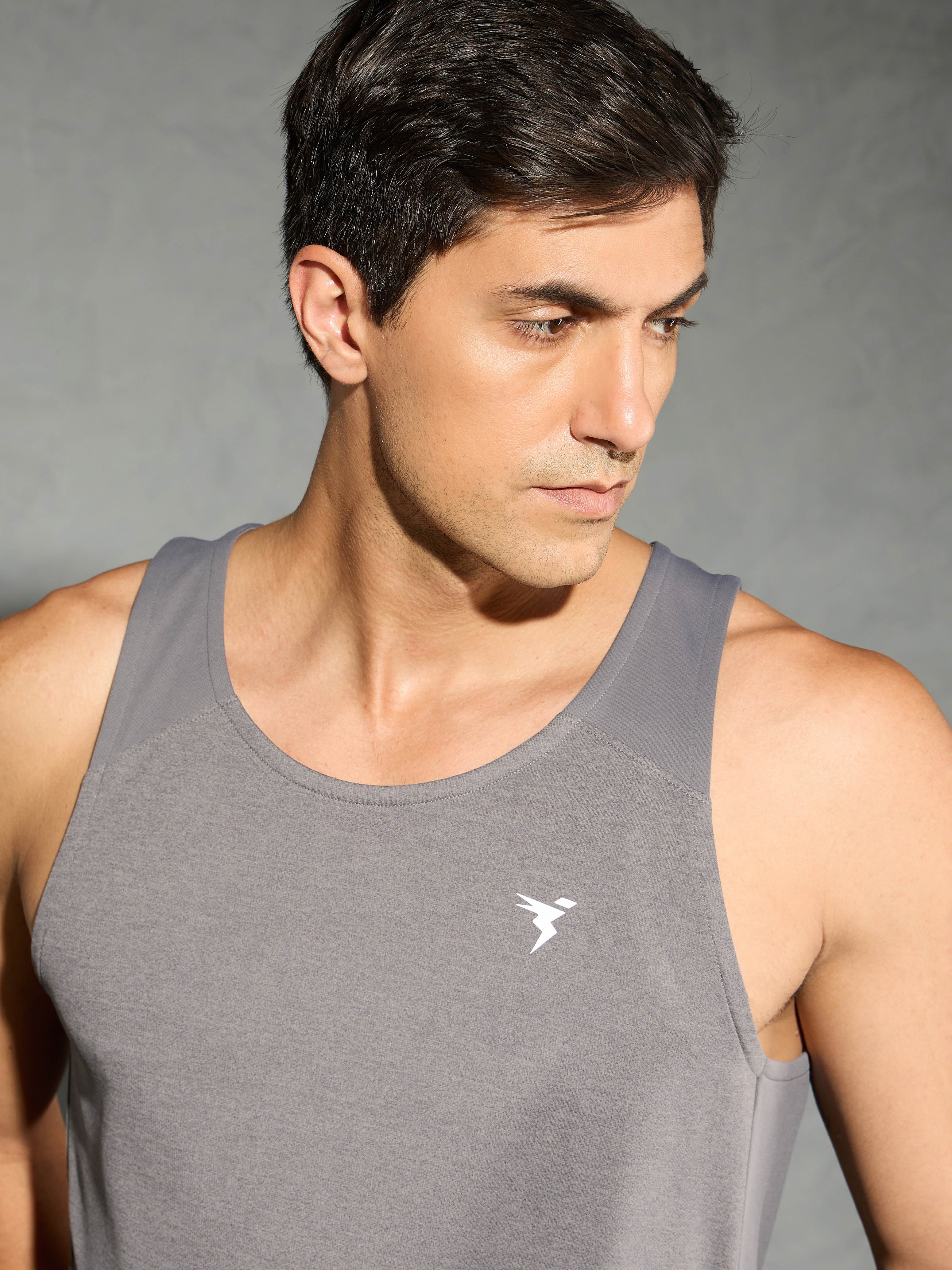 Men Melange Slim Fit Scoop Neck Innerwear Vest with TECHNO COOL+ - Image 6