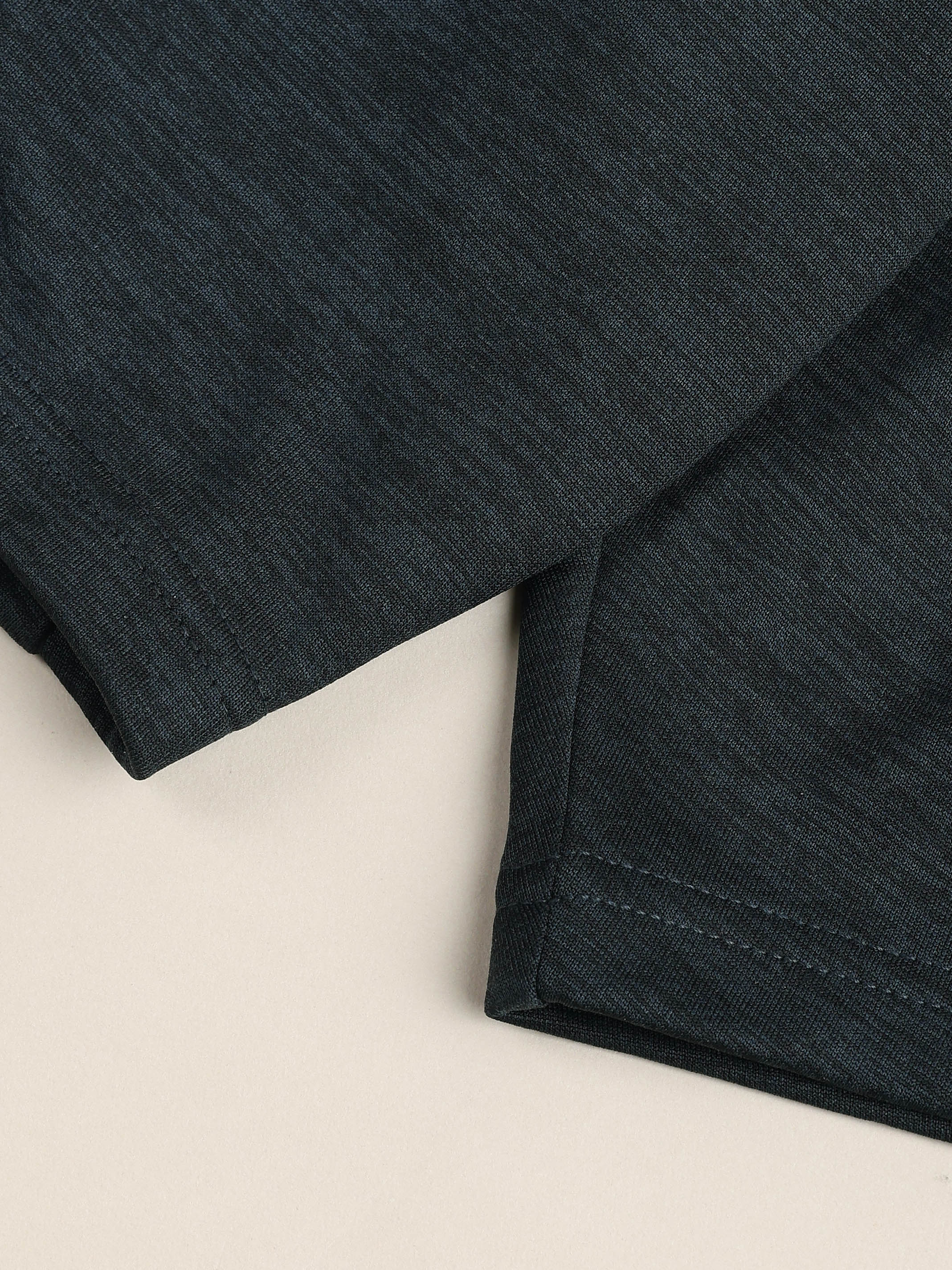 Men Melange Slim Fit Shorts with TECHNO DRY - Image 8
