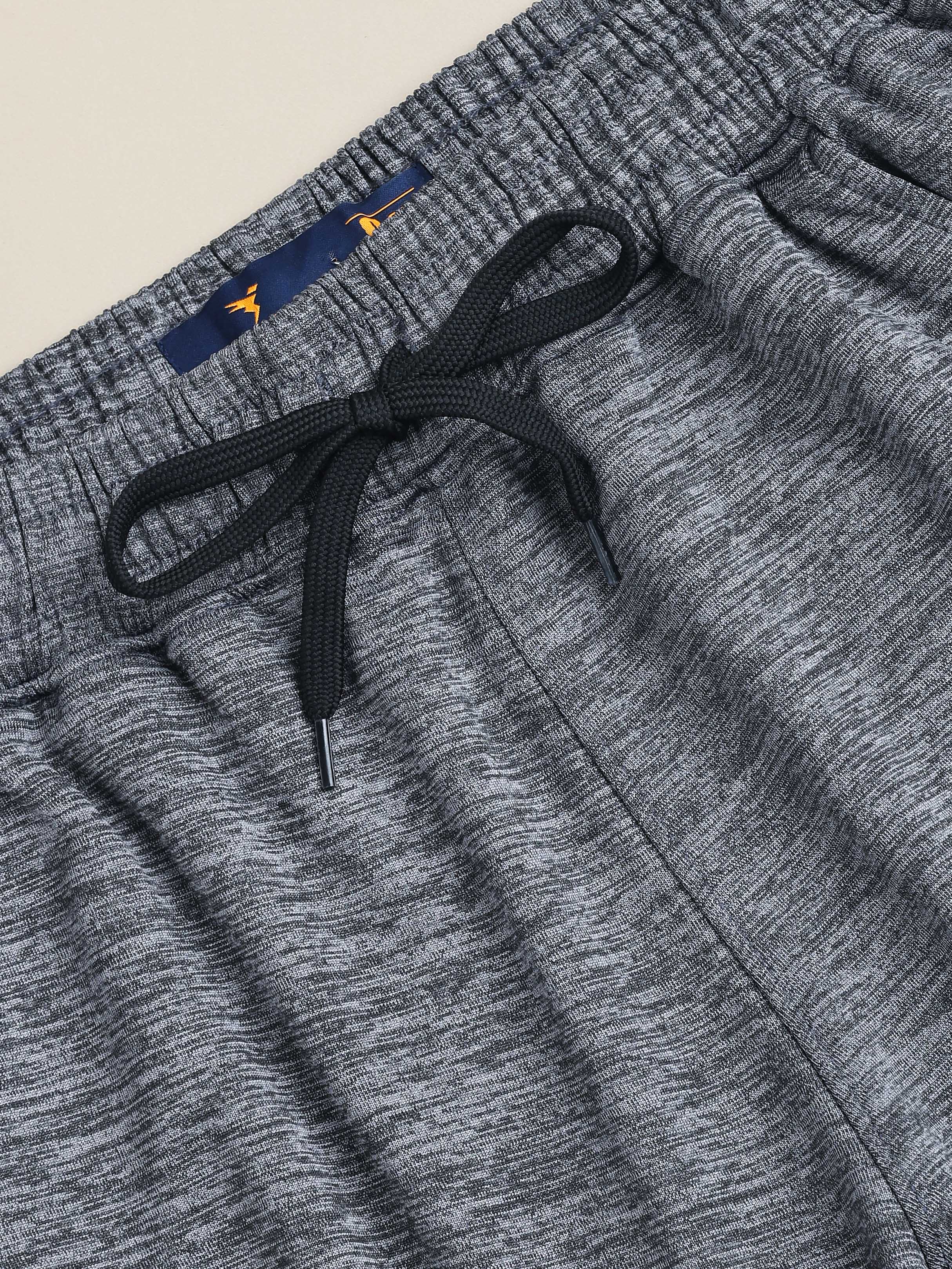 Men Melange Slim Fit Shorts with TECHNO DRY - Image 7