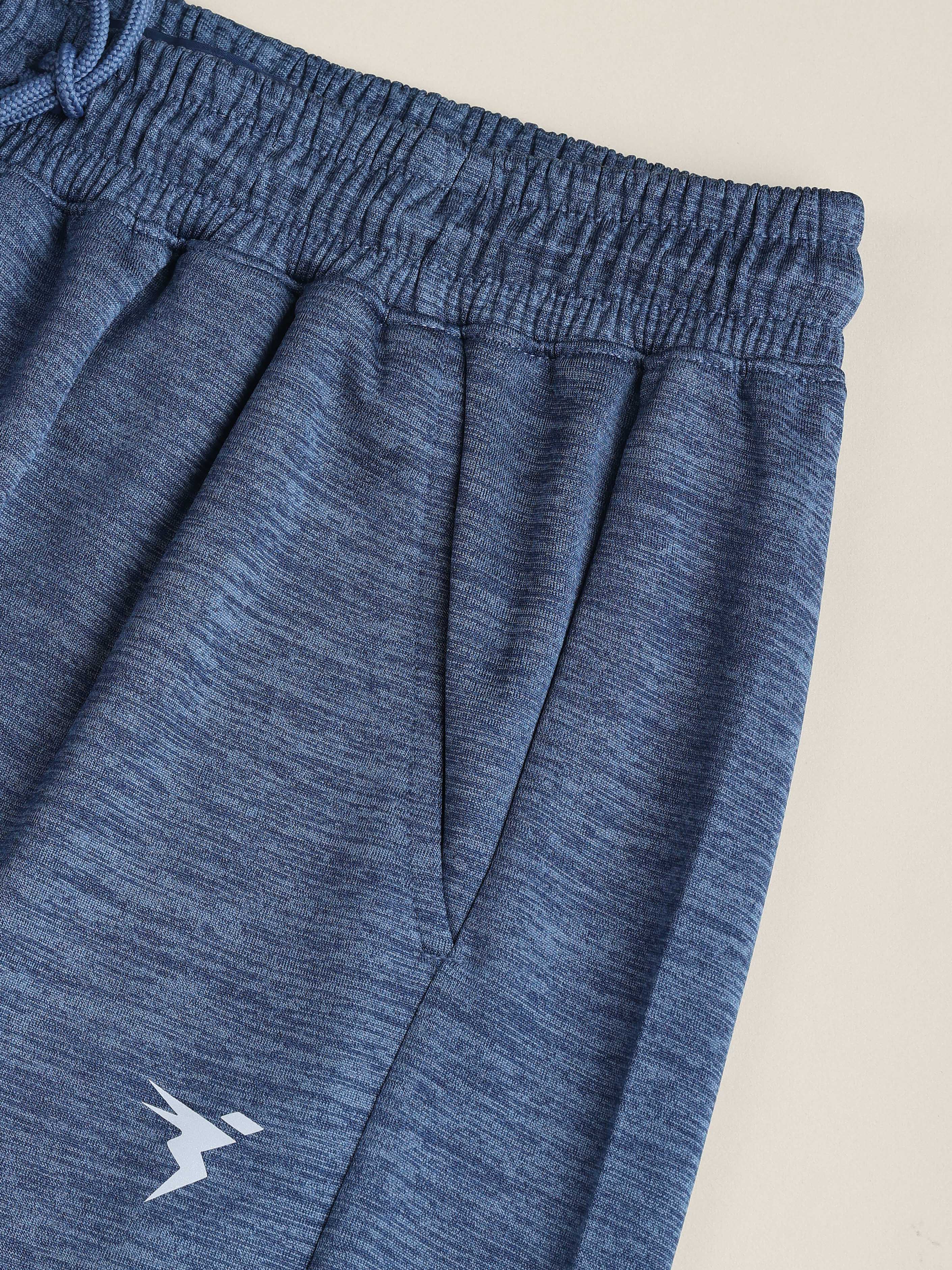 Men Melange Slim Fit Shorts with TECHNO DRY - Image 8