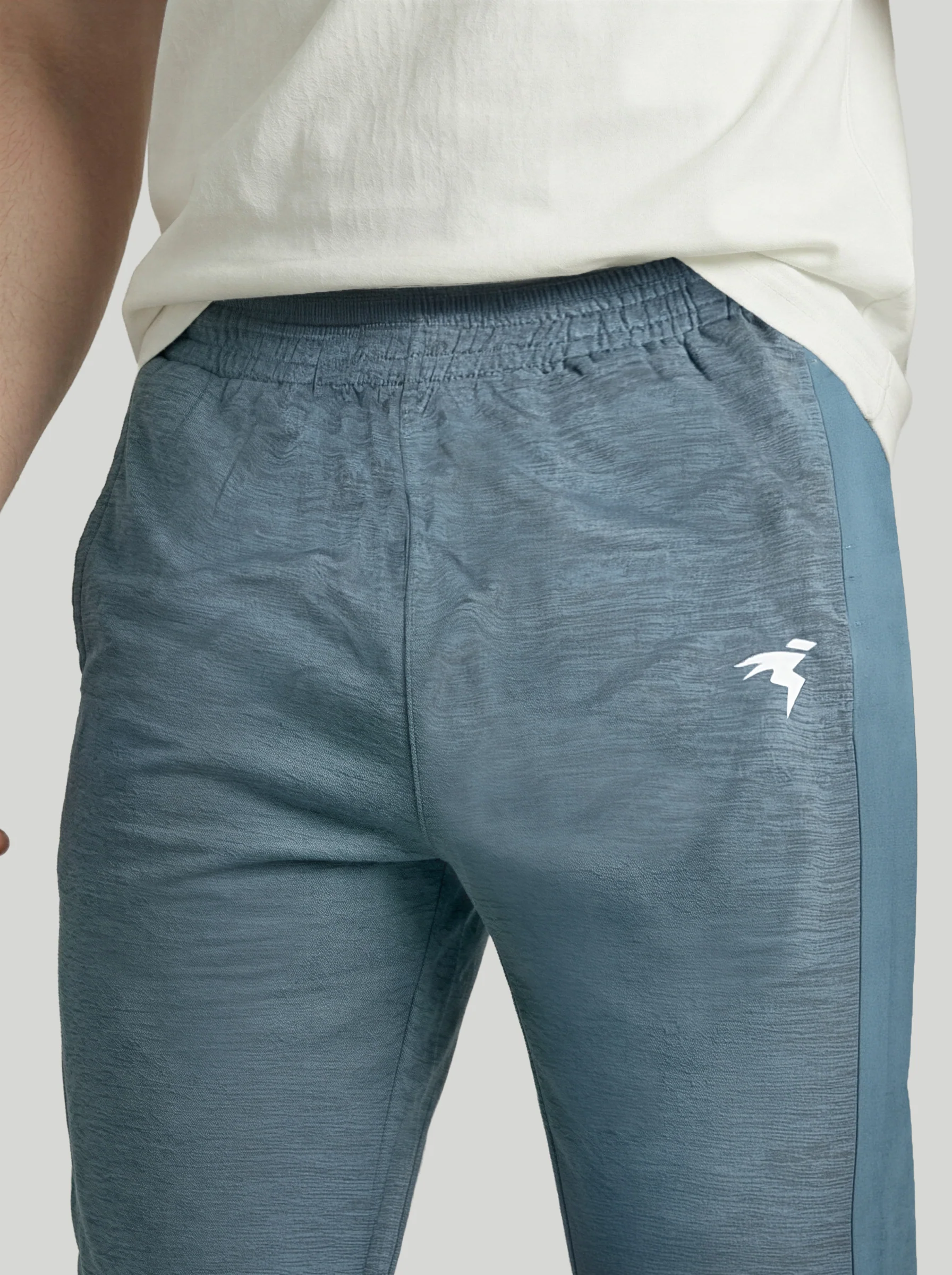 Men Melange Slim Fit Trackpants with TECHNO DRY - Image 6