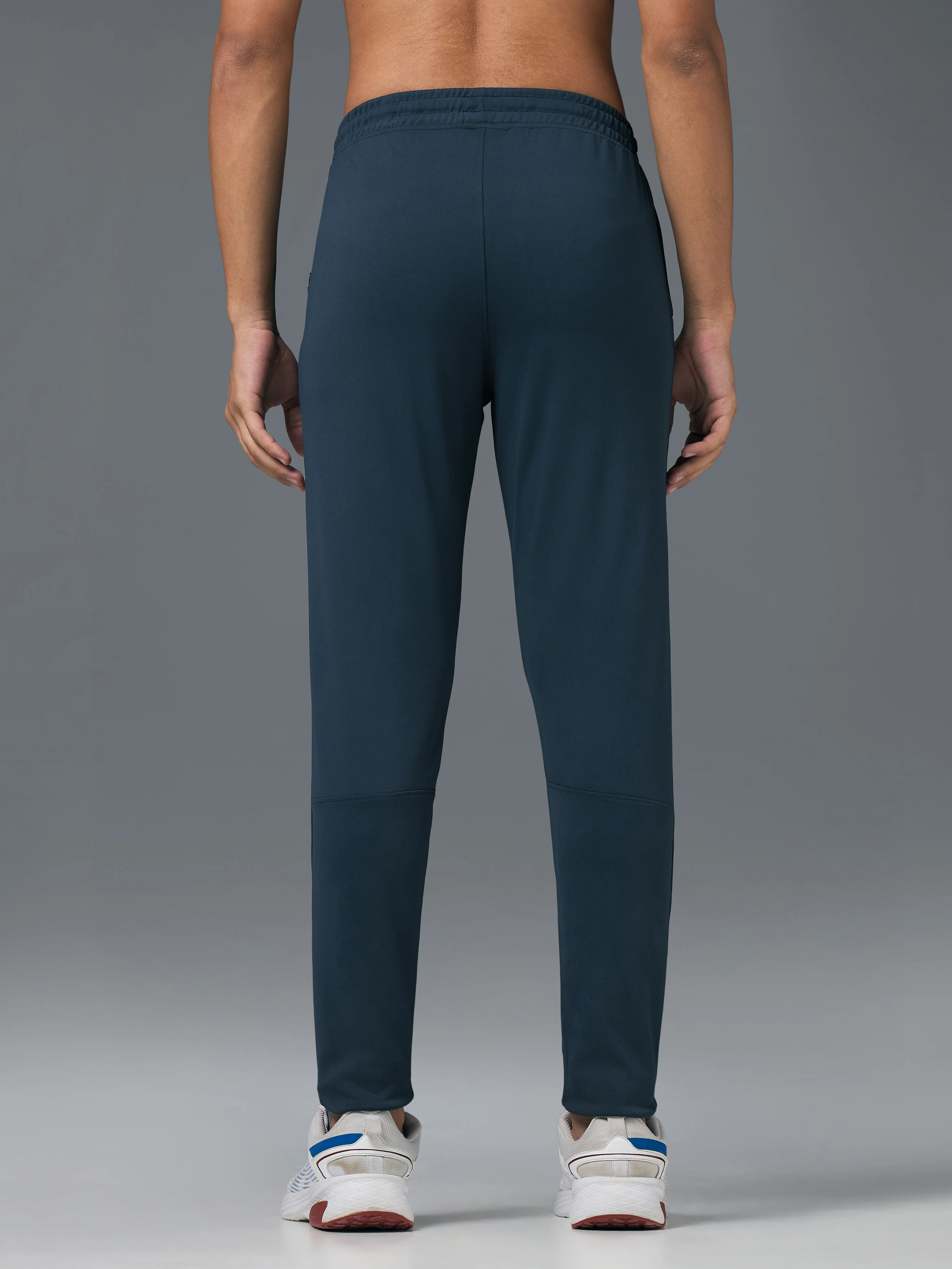 Men Melange Slim Fit Trackpants with TECHNO DRY - Image 3