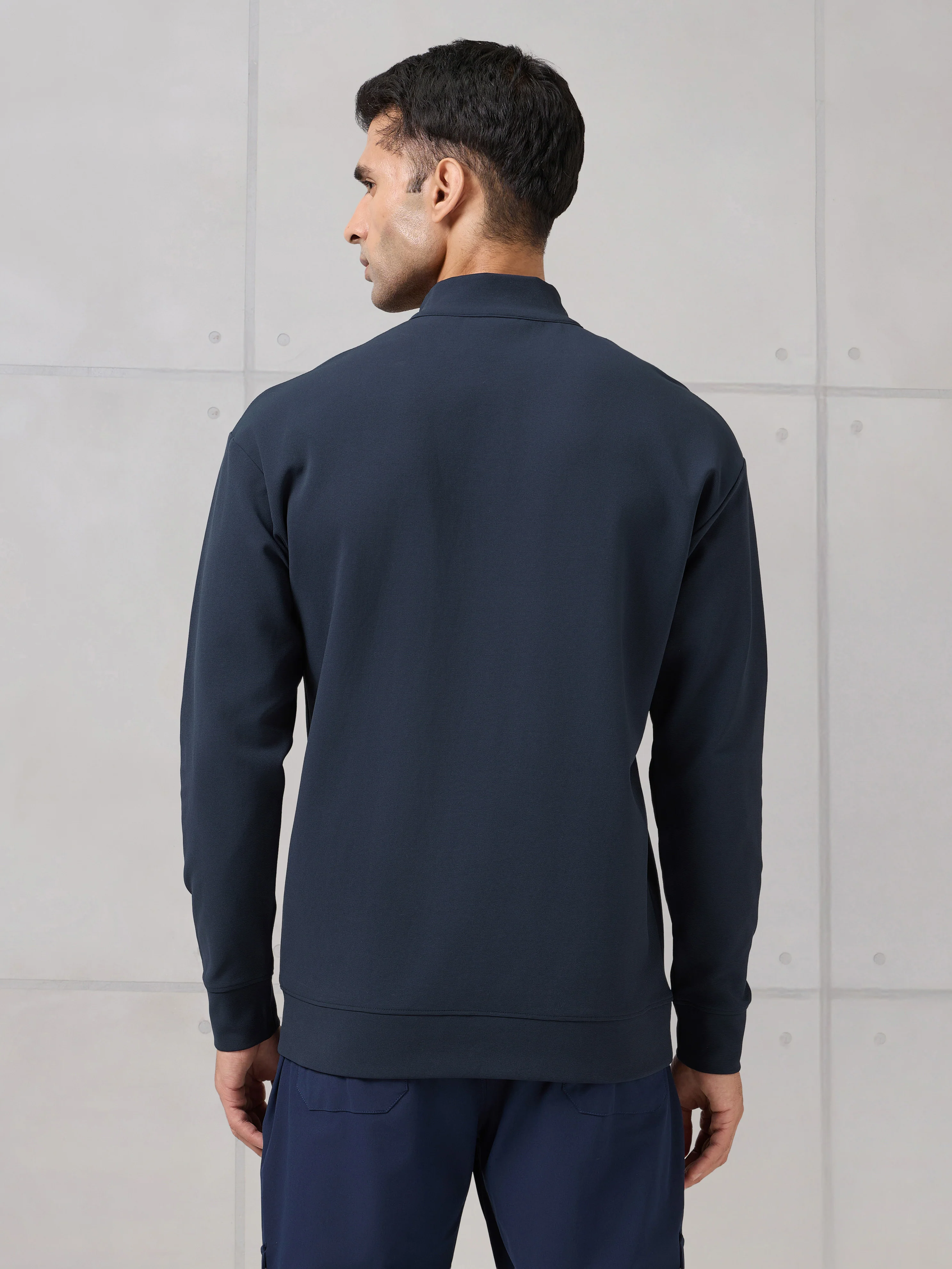 Men Mock Neck Slim Fit Solid Active Out T-shirt with ELASTOPLUS - Image 3