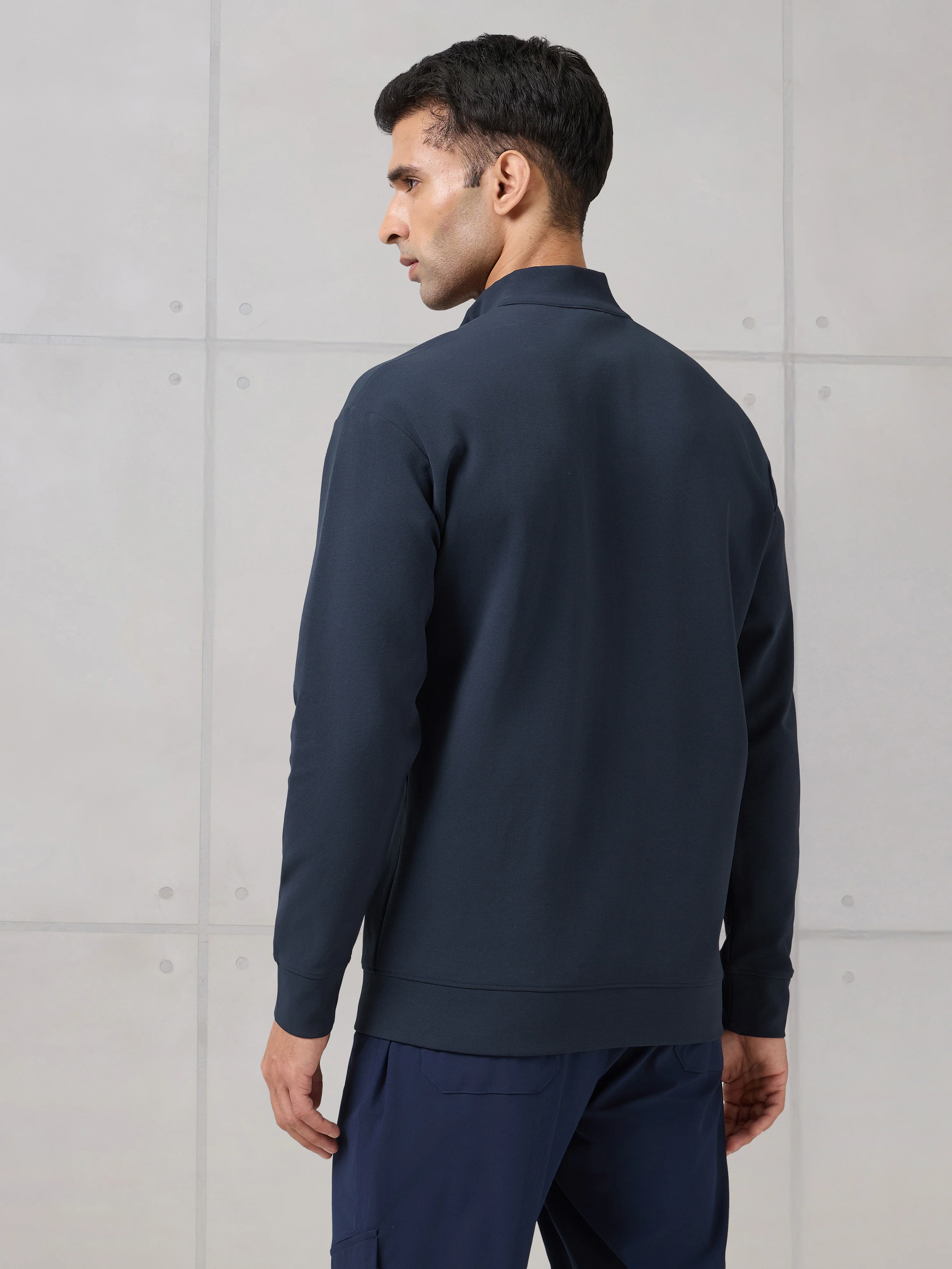 Men Mock Neck Slim Fit Solid Active Out T-shirt with ELASTOPLUS - Image 4