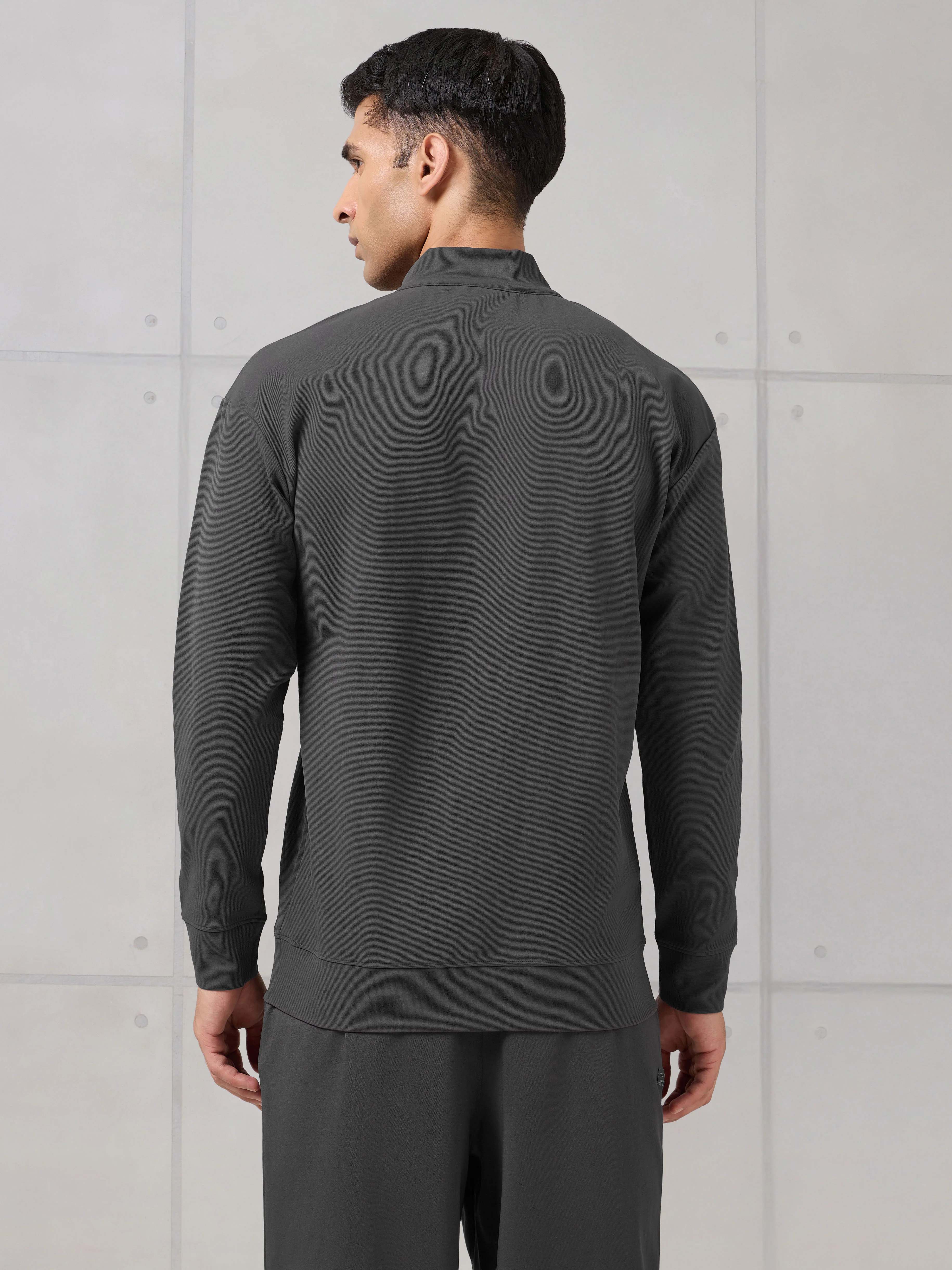 Men Mock Neck Slim Fit Solid Active Out T-shirt with ELASTOPLUS - Image 3