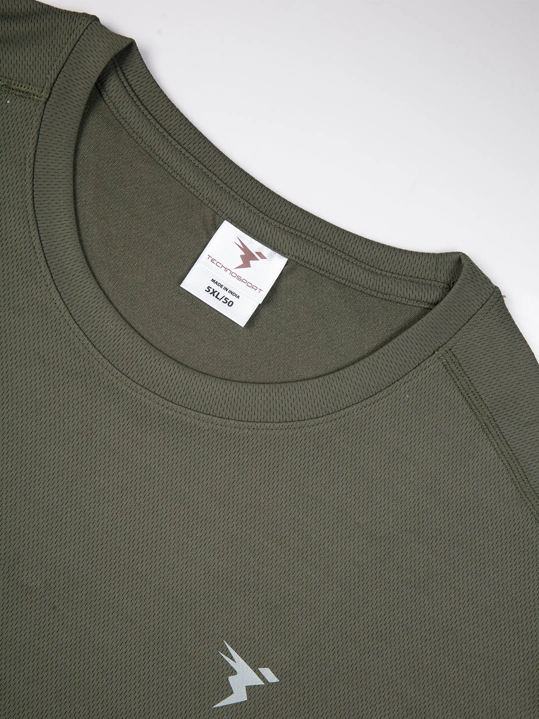 Men Plus Size Solid Active T-shirt with TECHNO COOL+ - Image 6