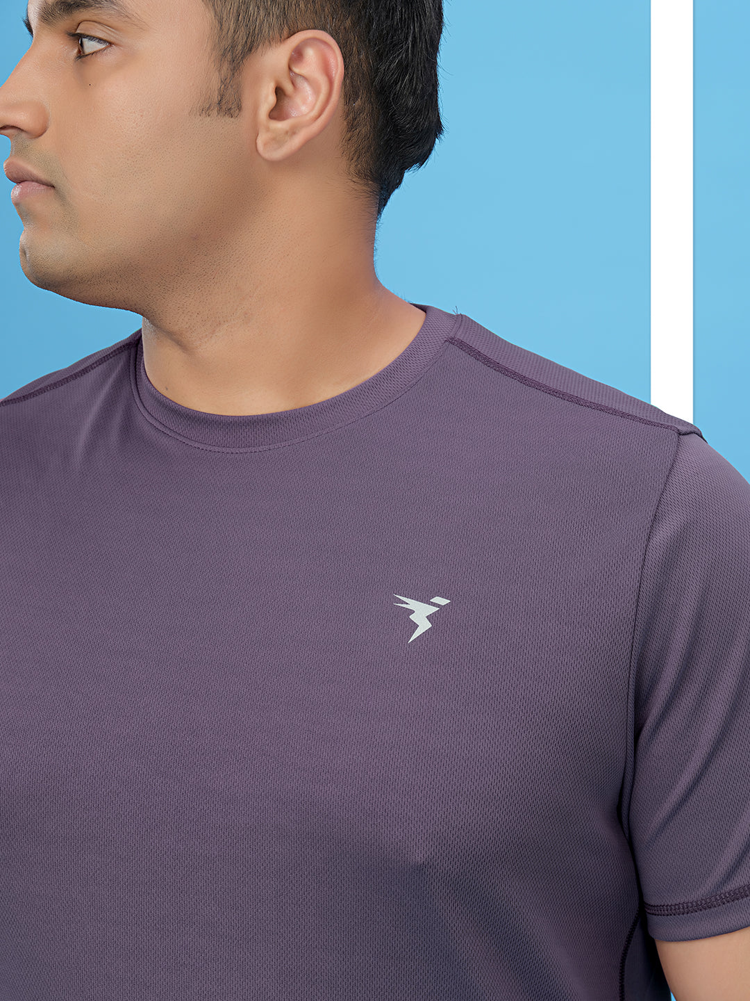 Men Plus Size Solid Active T-shirt with TECHNO COOL+ - Image 6