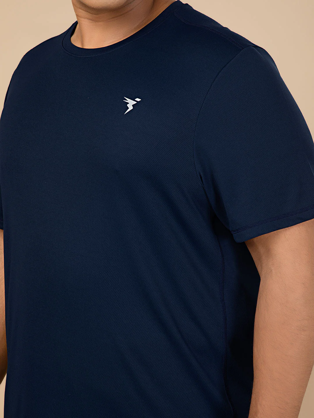Men Plus Size Solid Active T-shirt with TECHNO COOL+ - Image 6