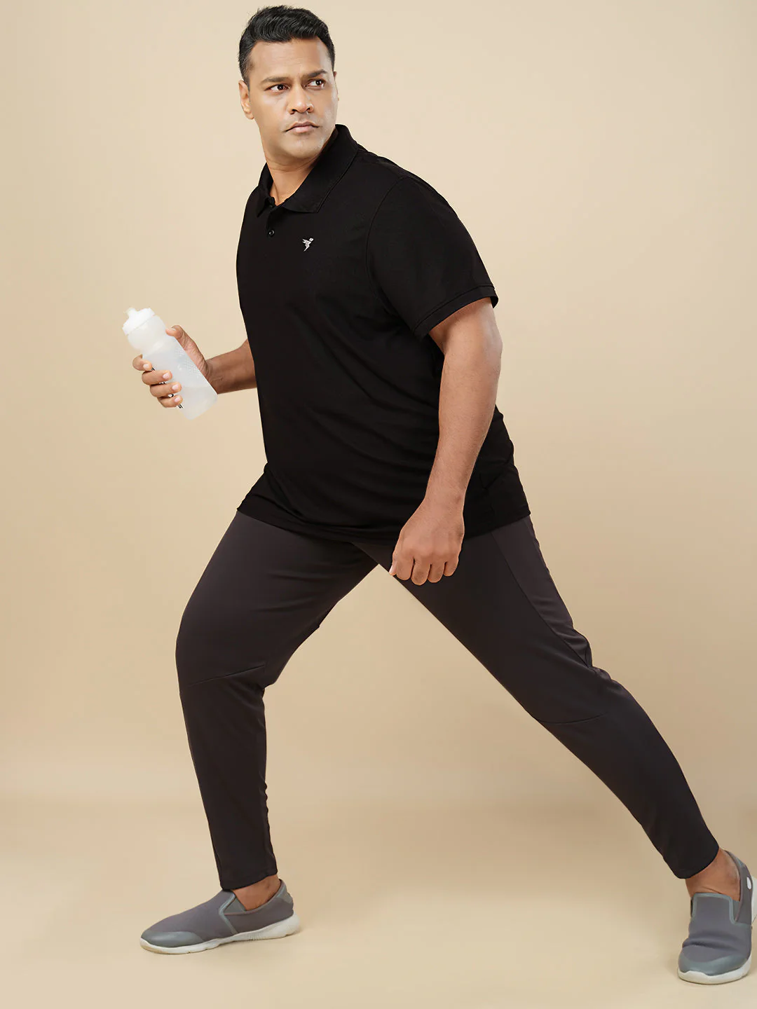 Men Plus Size Solid Polo T-shirt with MATPIQ - Image 6