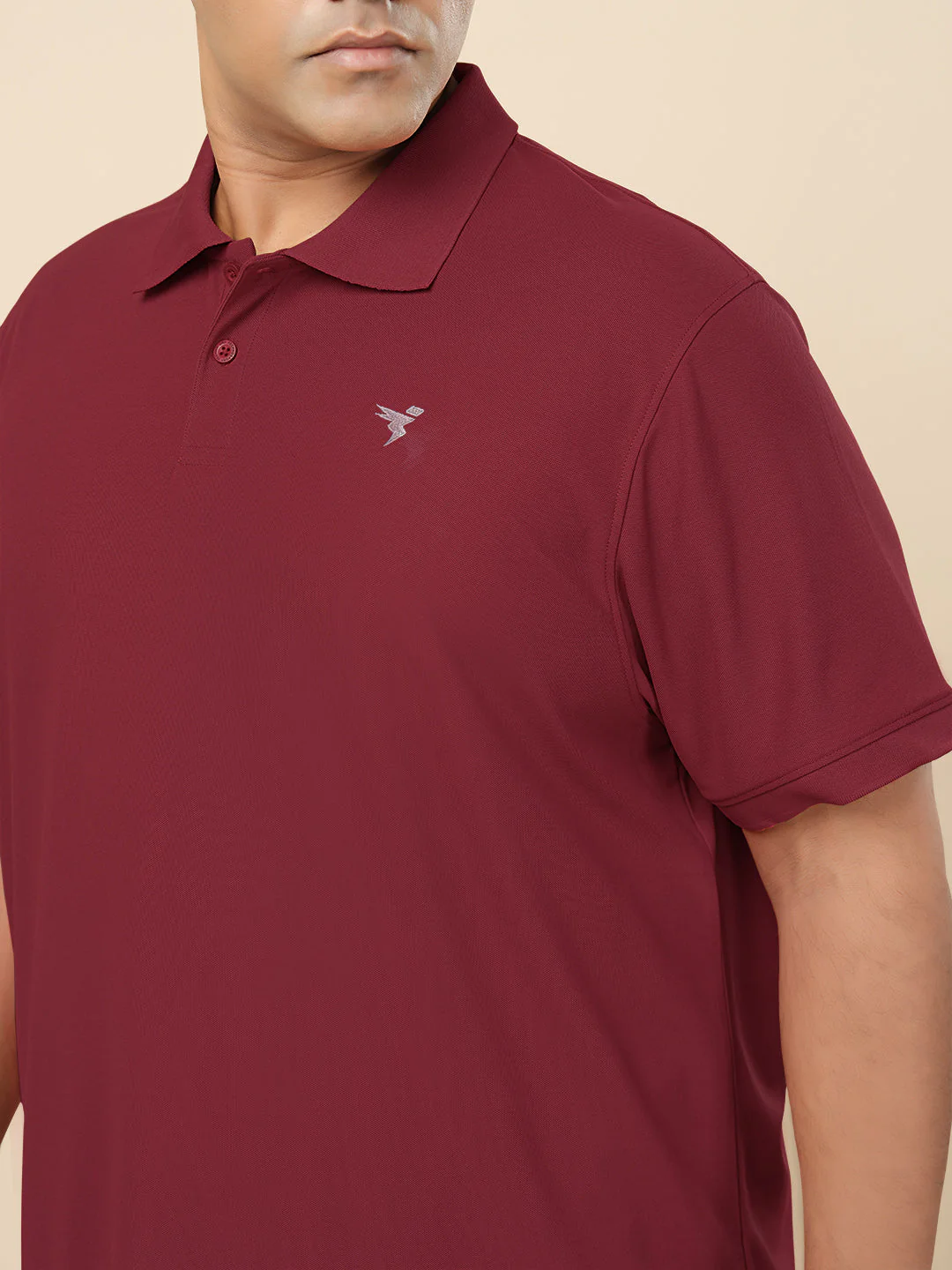 Men Plus Size Solid Polo T-shirt with MATPIQ - Image 5