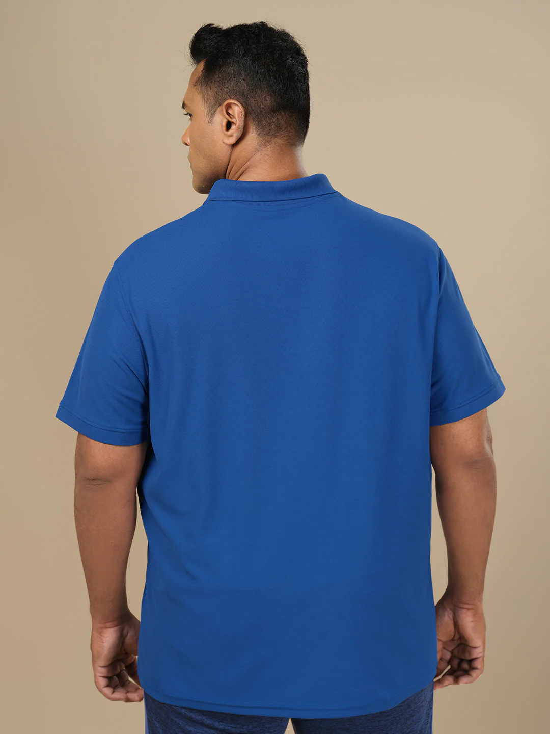 Men Plus Size Solid Polo T-shirt with MATPIQ - Image 3