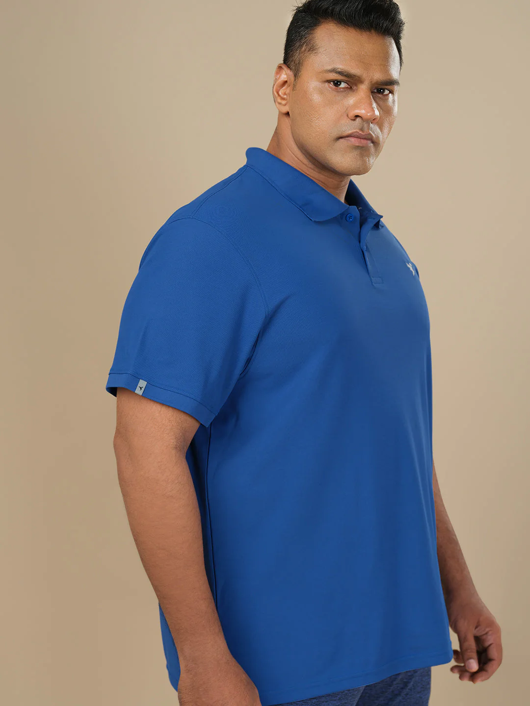 Men Plus Size Solid Polo T-shirt with MATPIQ - Image 4