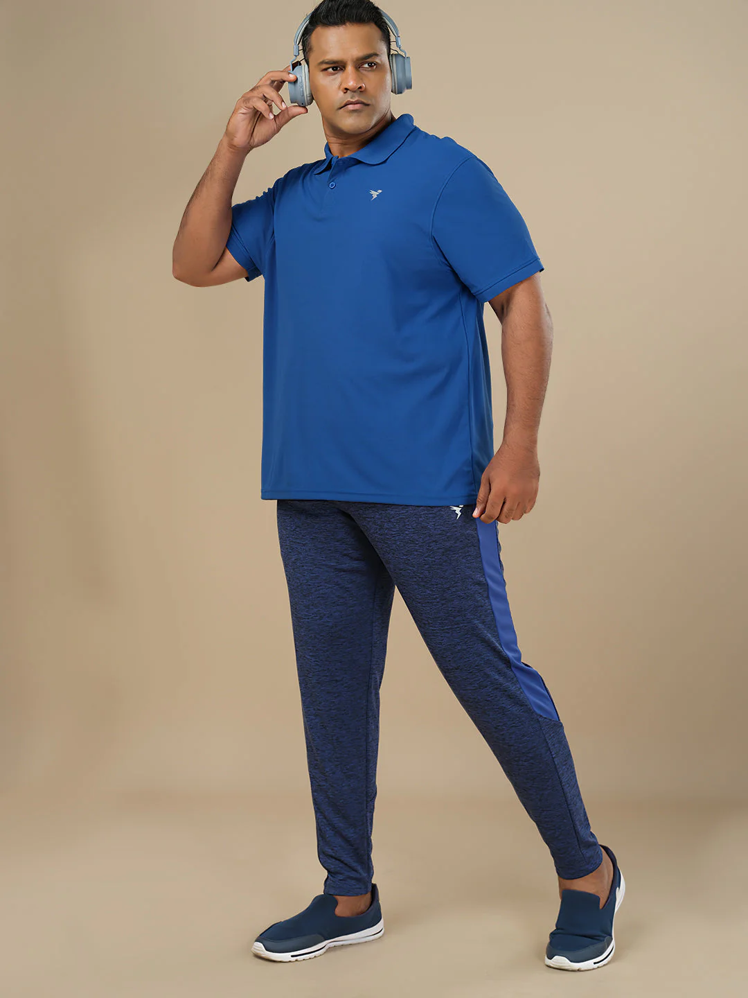 Men Plus Size Solid Polo T-shirt with MATPIQ - Image 5