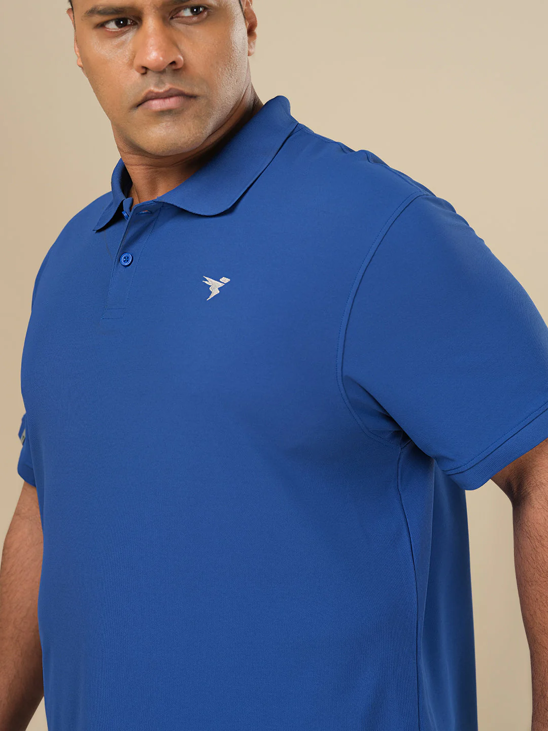 Men Plus Size Solid Polo T-shirt with MATPIQ - Image 6