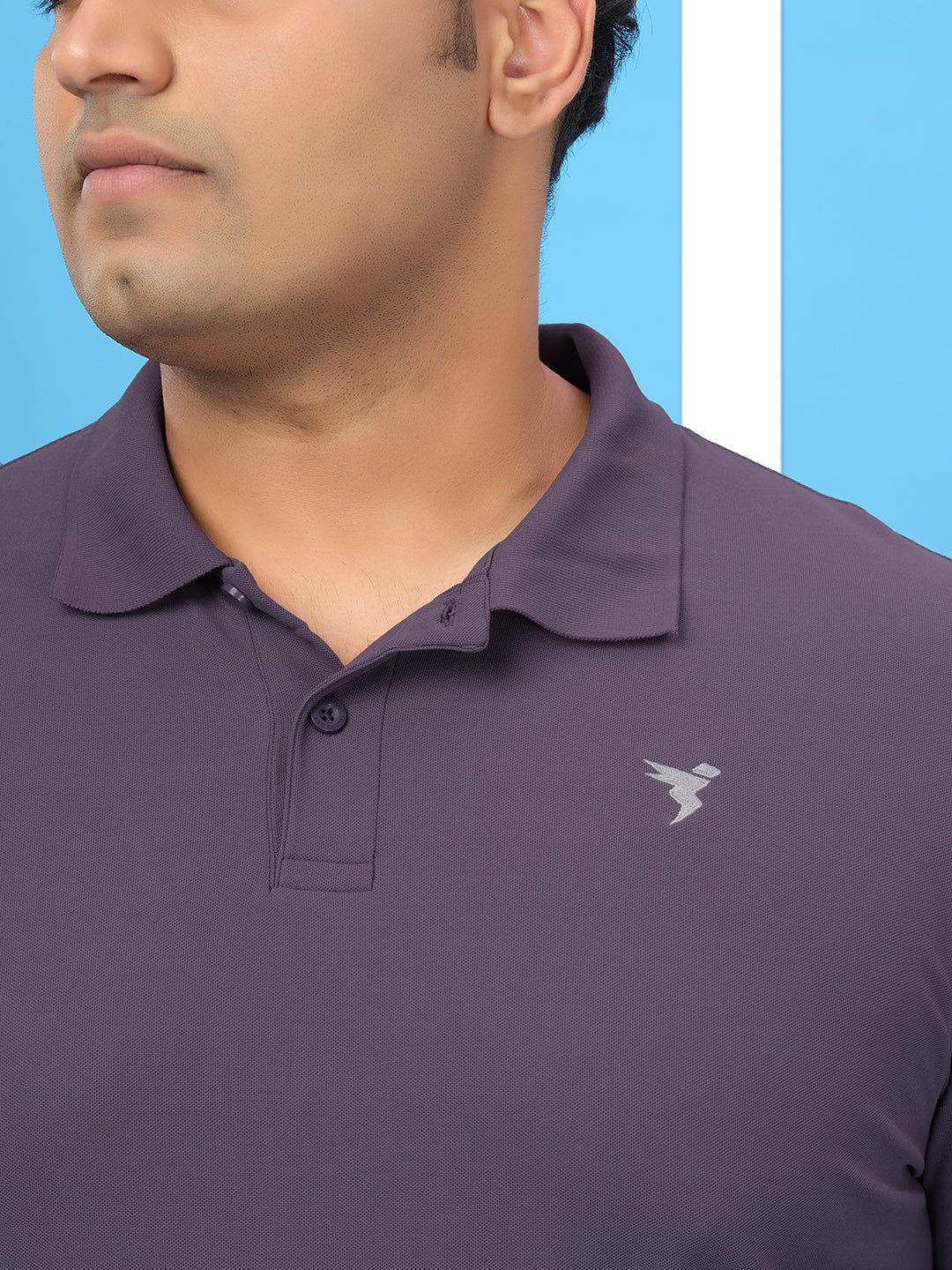 Men Plus Size Solid Polo T-shirt with MATPIQ - Image 6