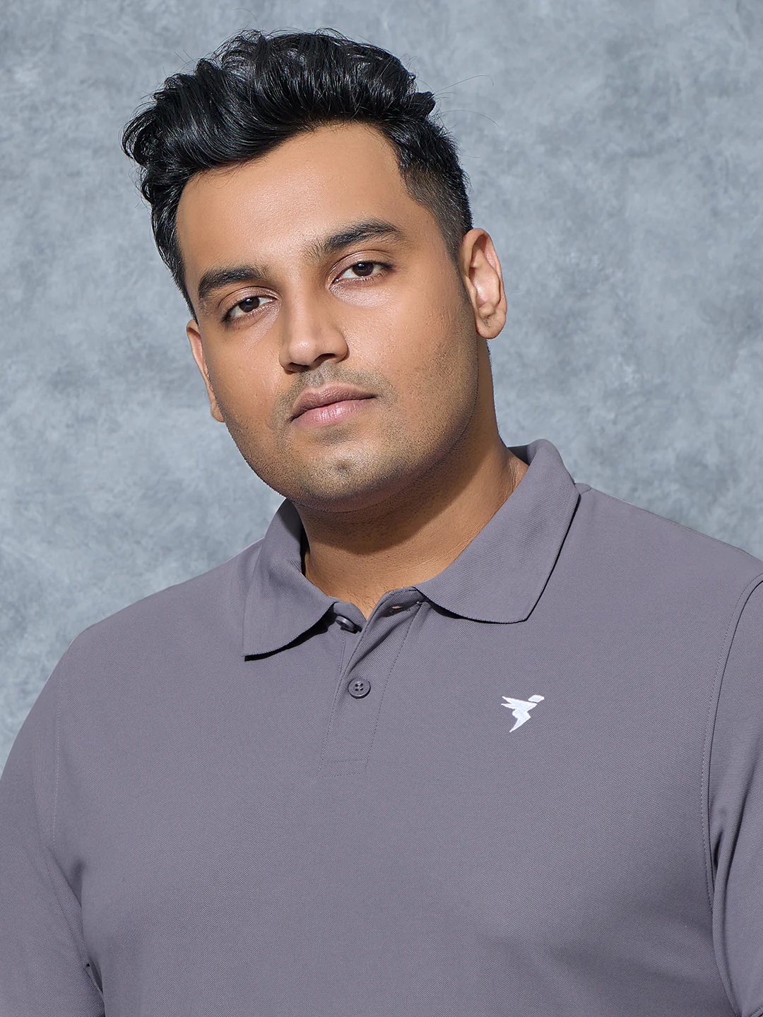 Men Plus Size Solid Polo T-shirt with MATPIQ - Image 6