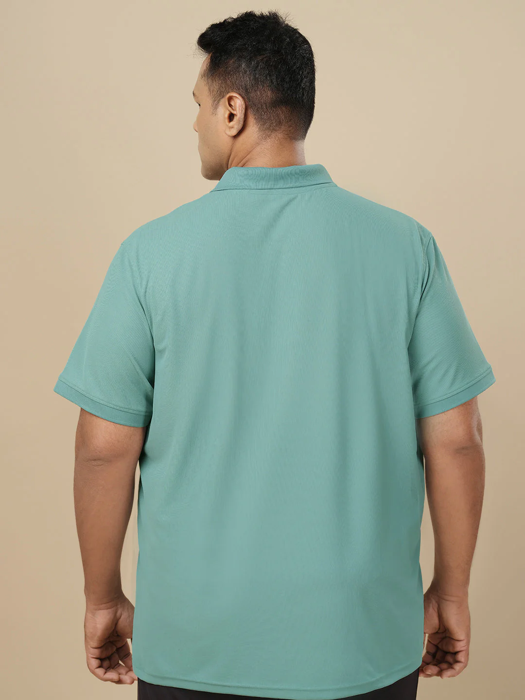 Men Plus Size Solid Polo T-shirt with MATPIQ - Image 2