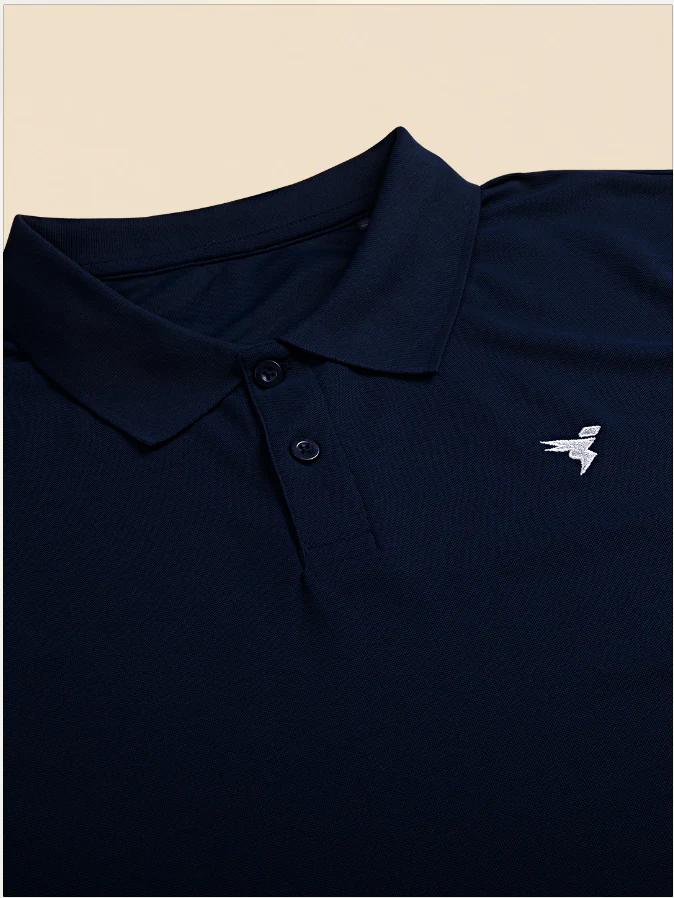 Men Plus Size Solid Polo T-shirt with MATPIQ - Image 6