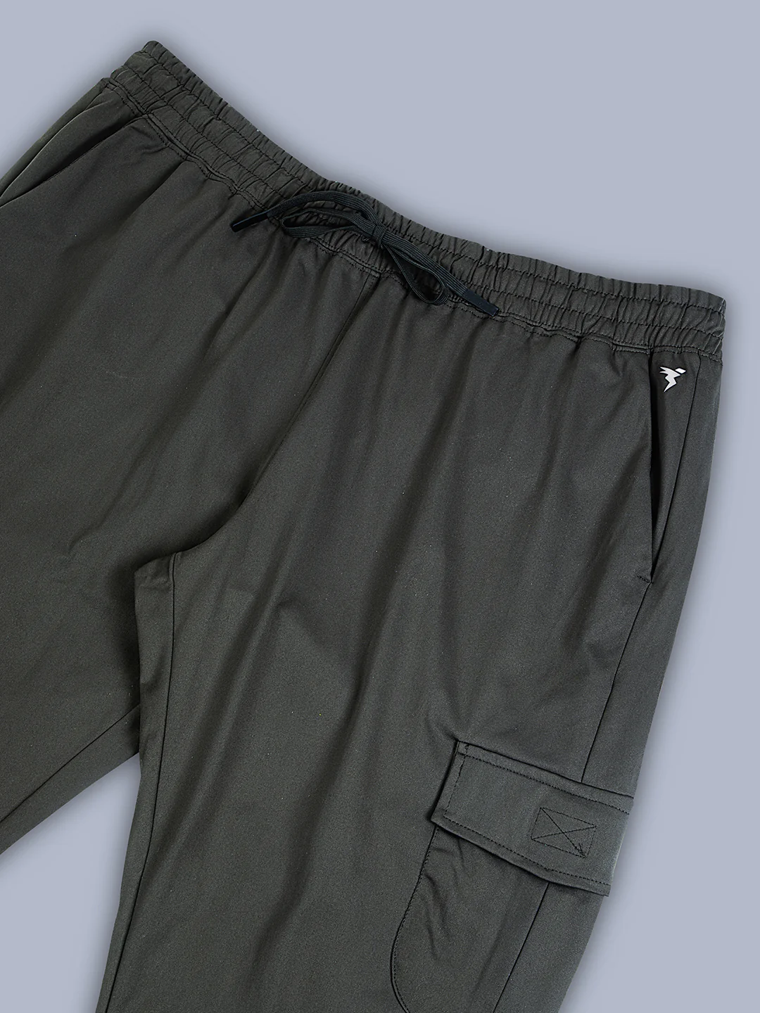 Men Plus Size Solid Relax Fit Cargo Trackpants with DURACOOL+ - Image 7