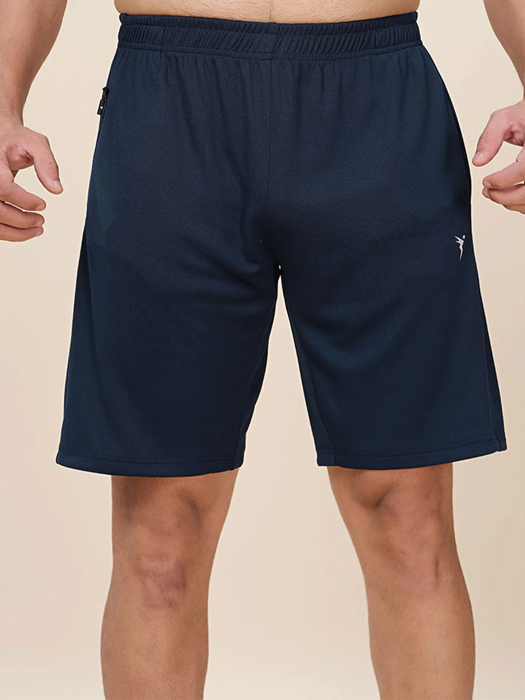 Men Plus Size Solid Slim Fit Active Shorts with TECHNO DRY - Image 5