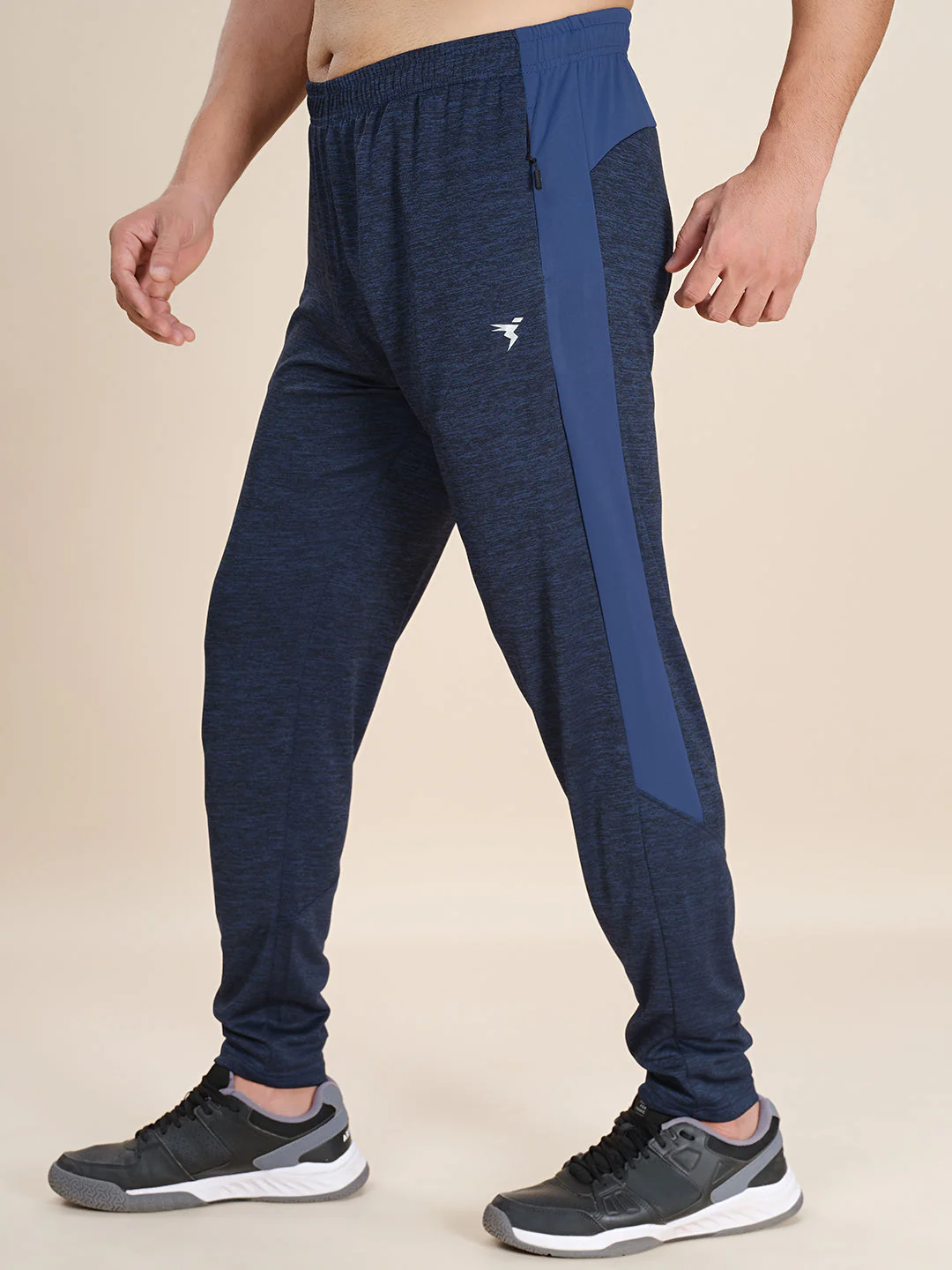 Men Plus Size Solid Slim Fit Active Trackpants - Image 2