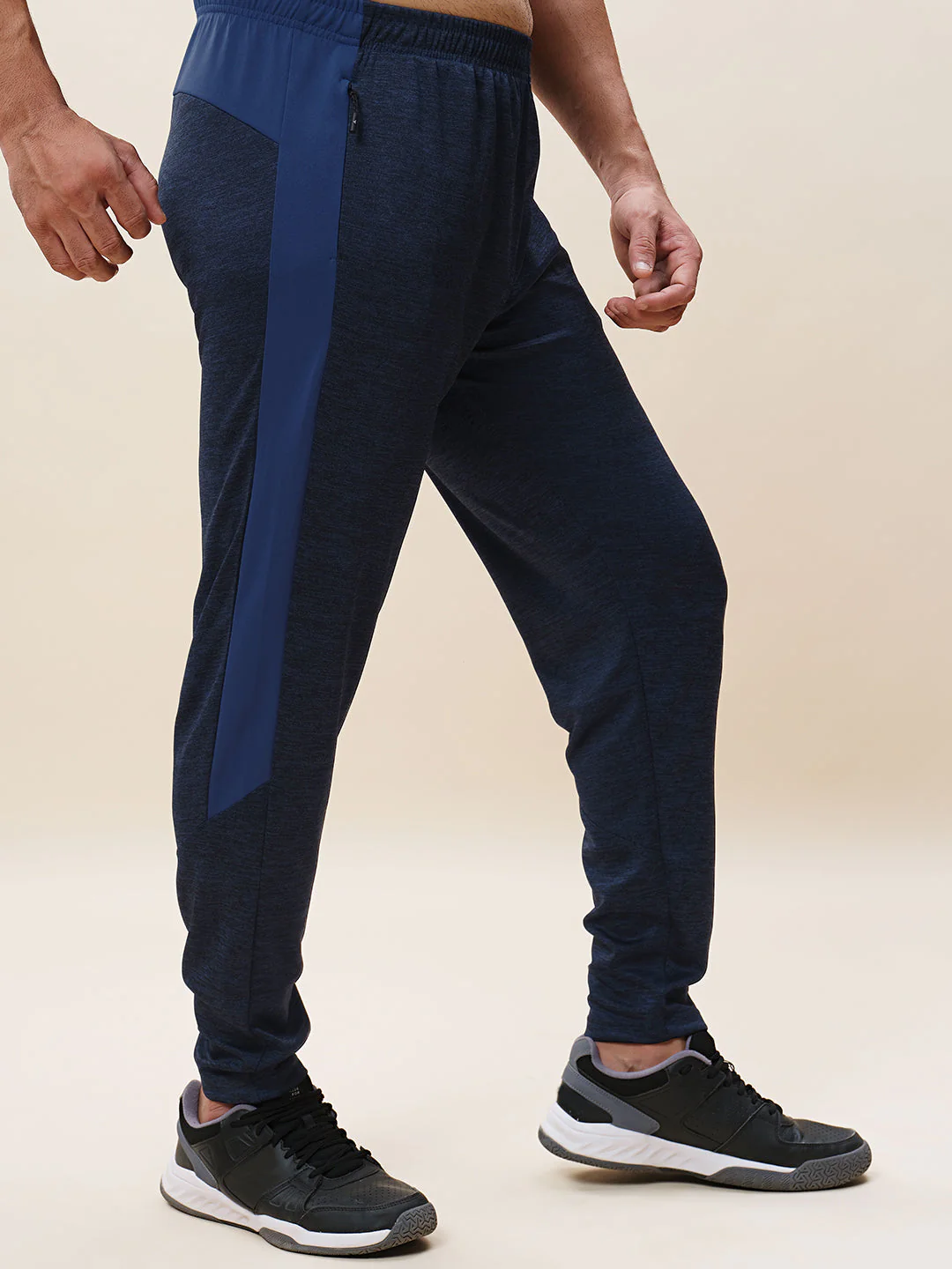 Men Plus Size Solid Slim Fit Active Trackpants - Image 4
