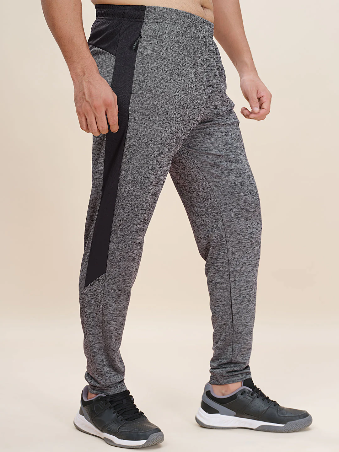 Men Plus Size Solid Slim Fit Active Trackpants - Image 5