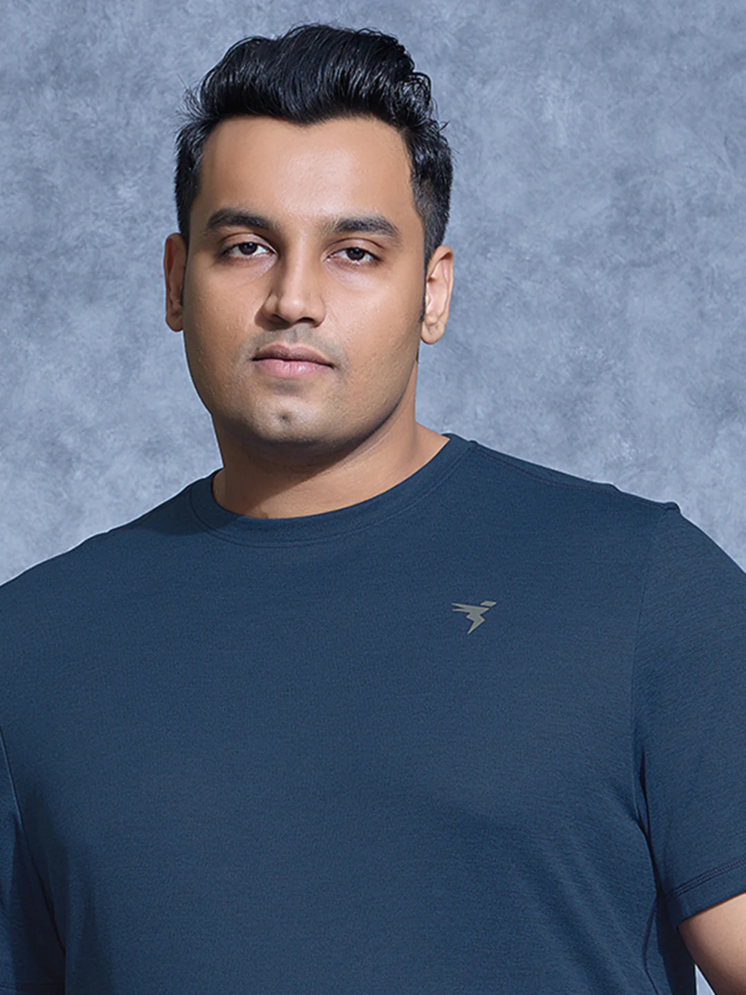 Men Plus Size Solid Slim Fit Crew Neck T-shirt with DOUBLE COOL - Image 6