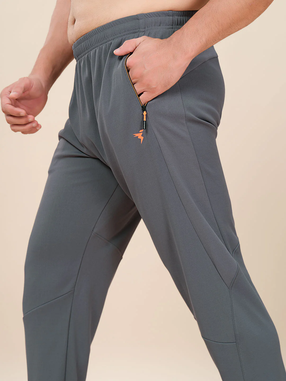 Men Plus Size Solid Slim Fit Trackpants with TECHNO DRY - Image 6