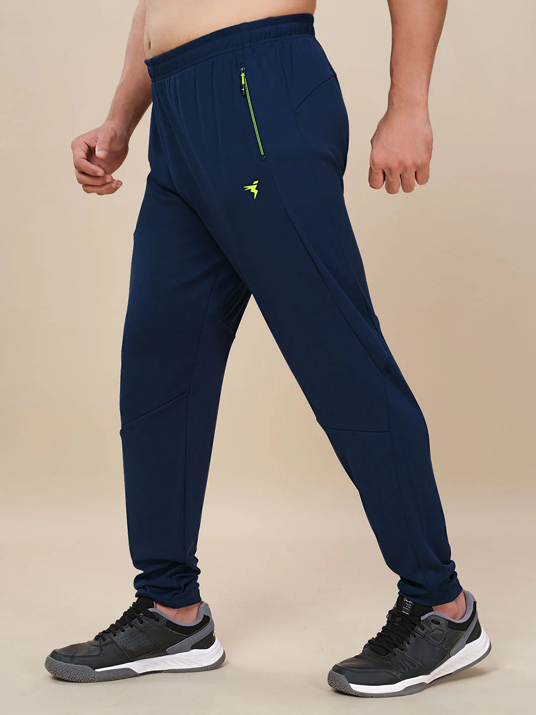 Men Plus Size Solid Slim Fit Trackpants with TECHNO DRY - Image 3