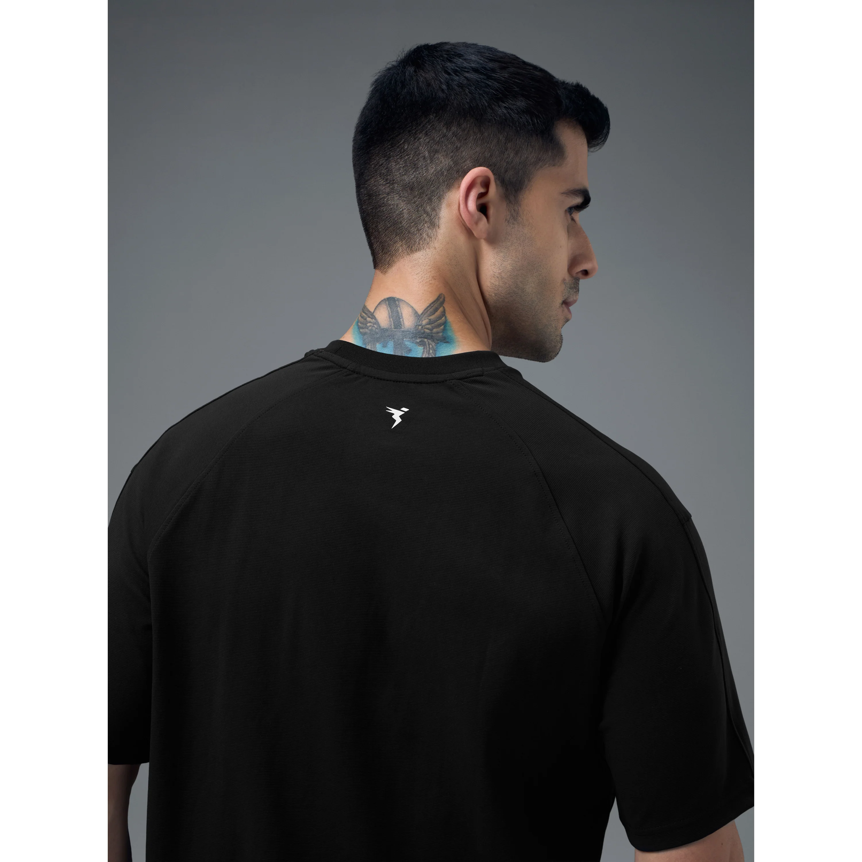 Men Printed Oversized Round Neck Sports T-shirt with ELASTO PLUS - Image 7