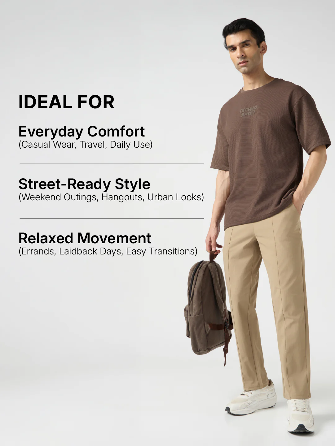 Men Printed Oversized Round Neck T-shirt with COTFLEX - Image 7