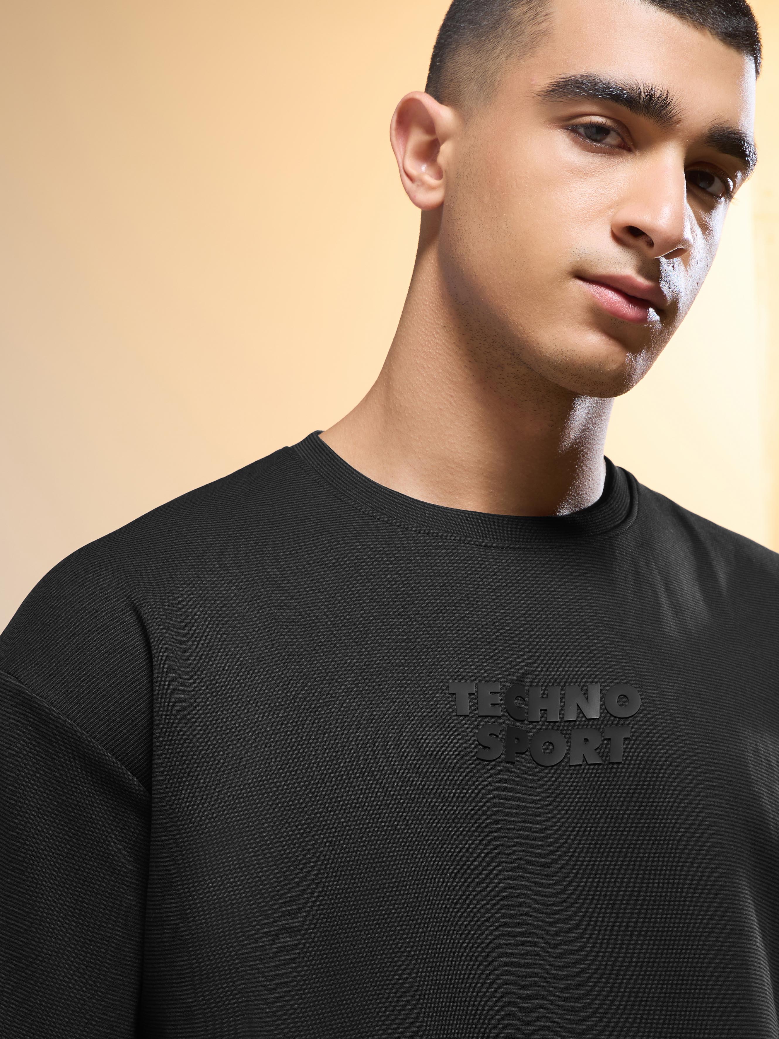 Men Printed Oversized Round Neck T-shirt with COTFLEX - Image 6