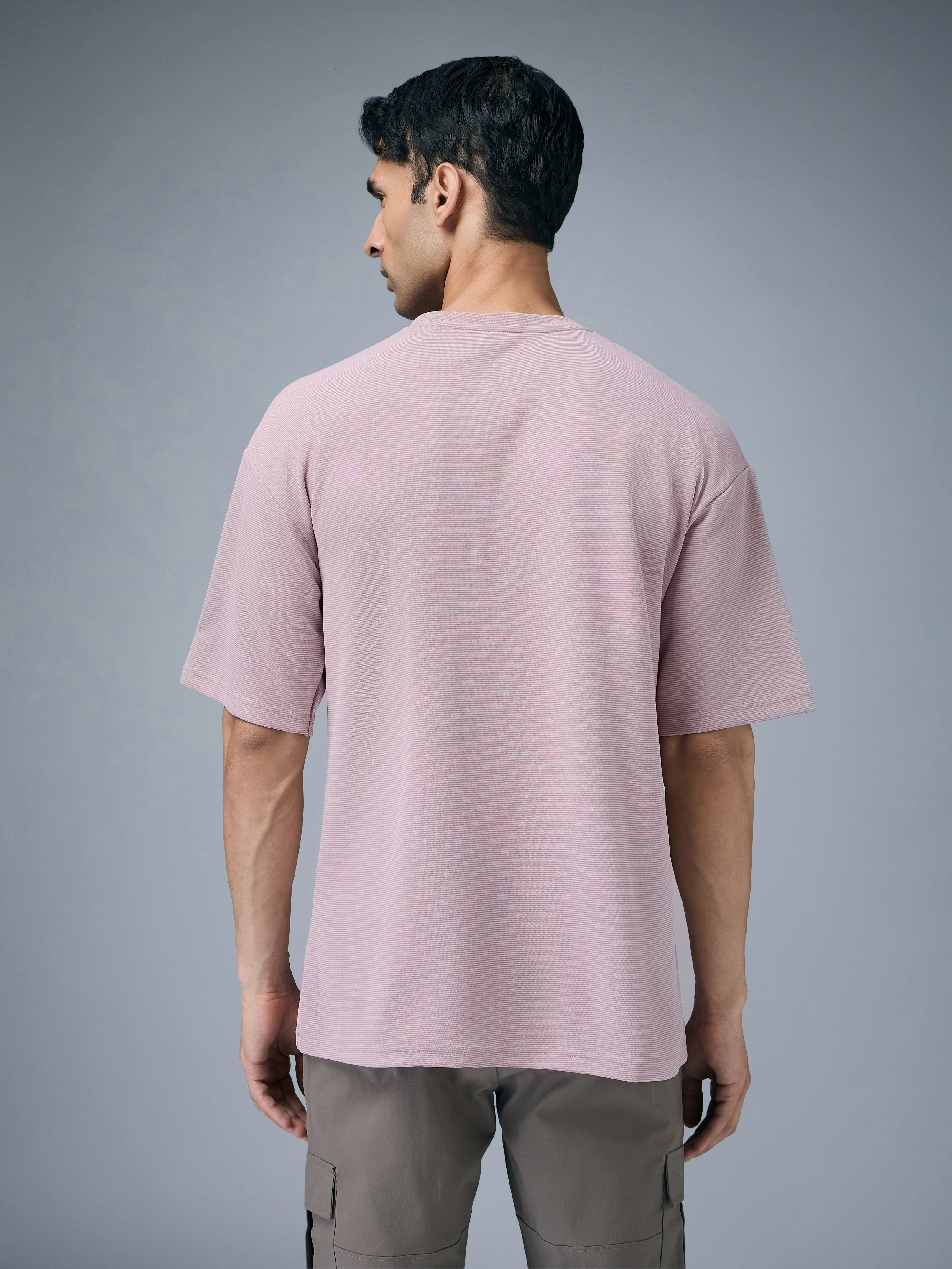 Men Printed Oversized Round Neck T-shirt with COTFLEX - Image 3