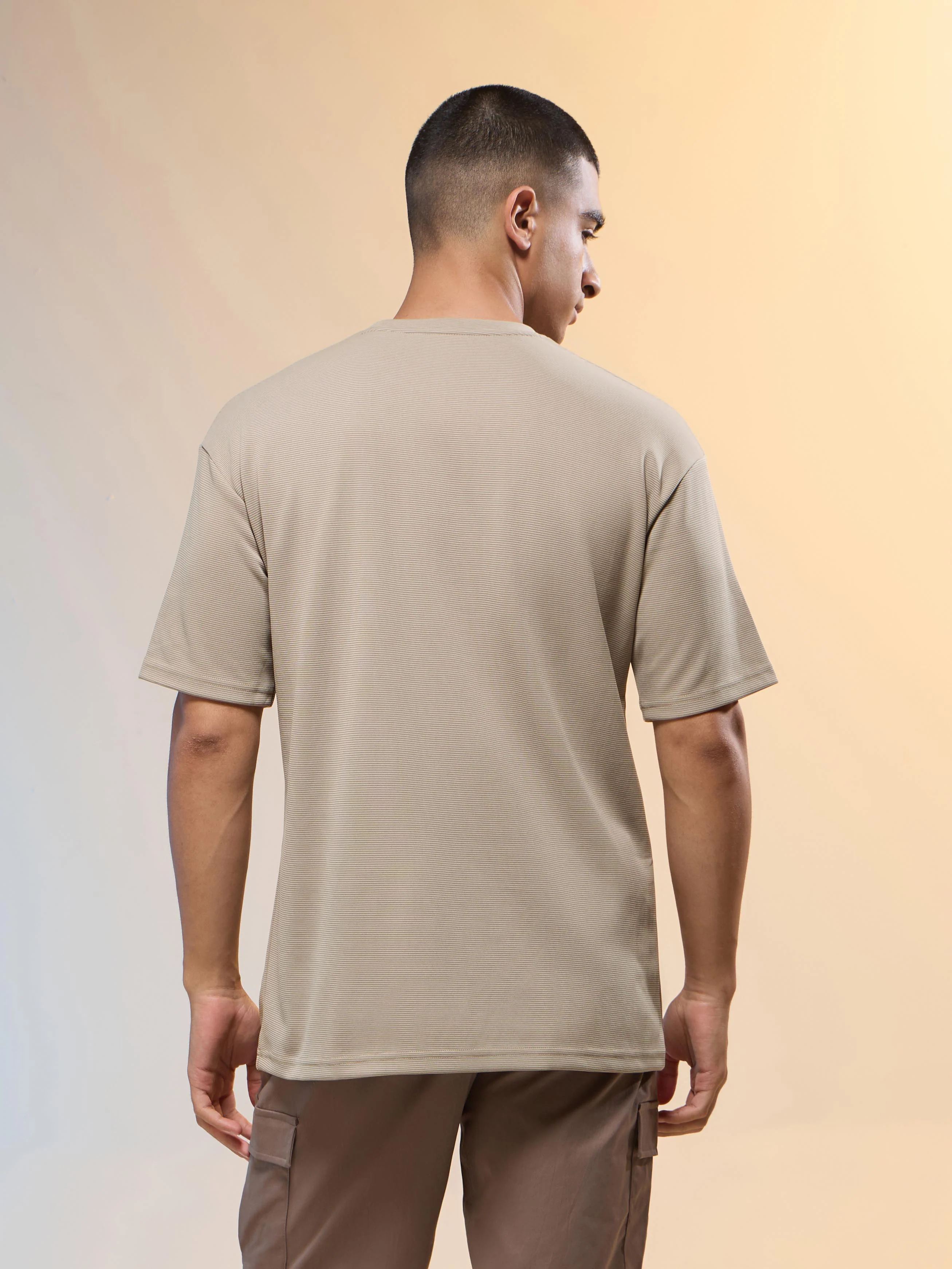 Men Printed Oversized Round Neck T-shirt with COTFLEX - Image 3
