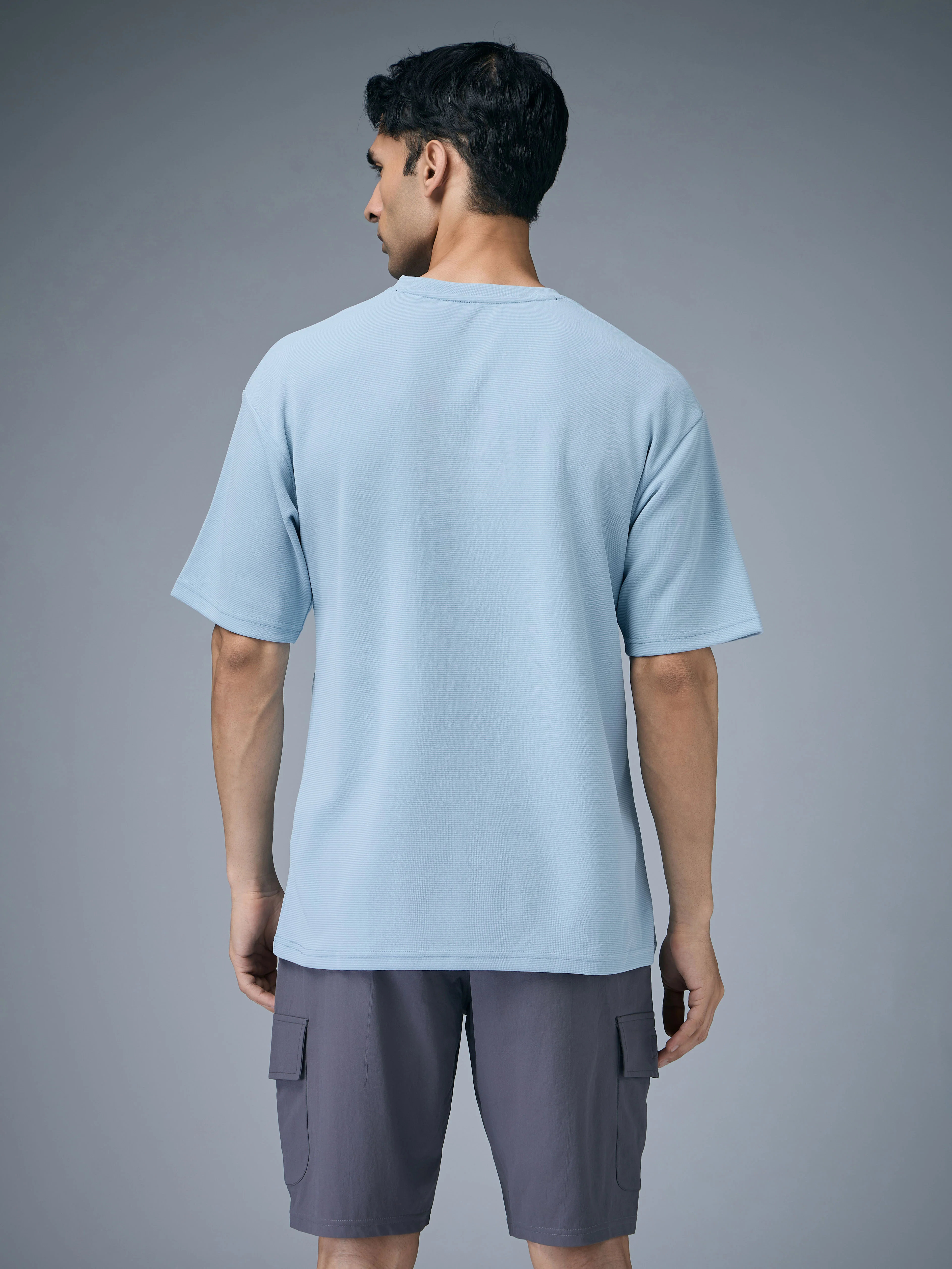 Men Printed Oversized Round Neck T-shirt with COTFLEX - Image 3