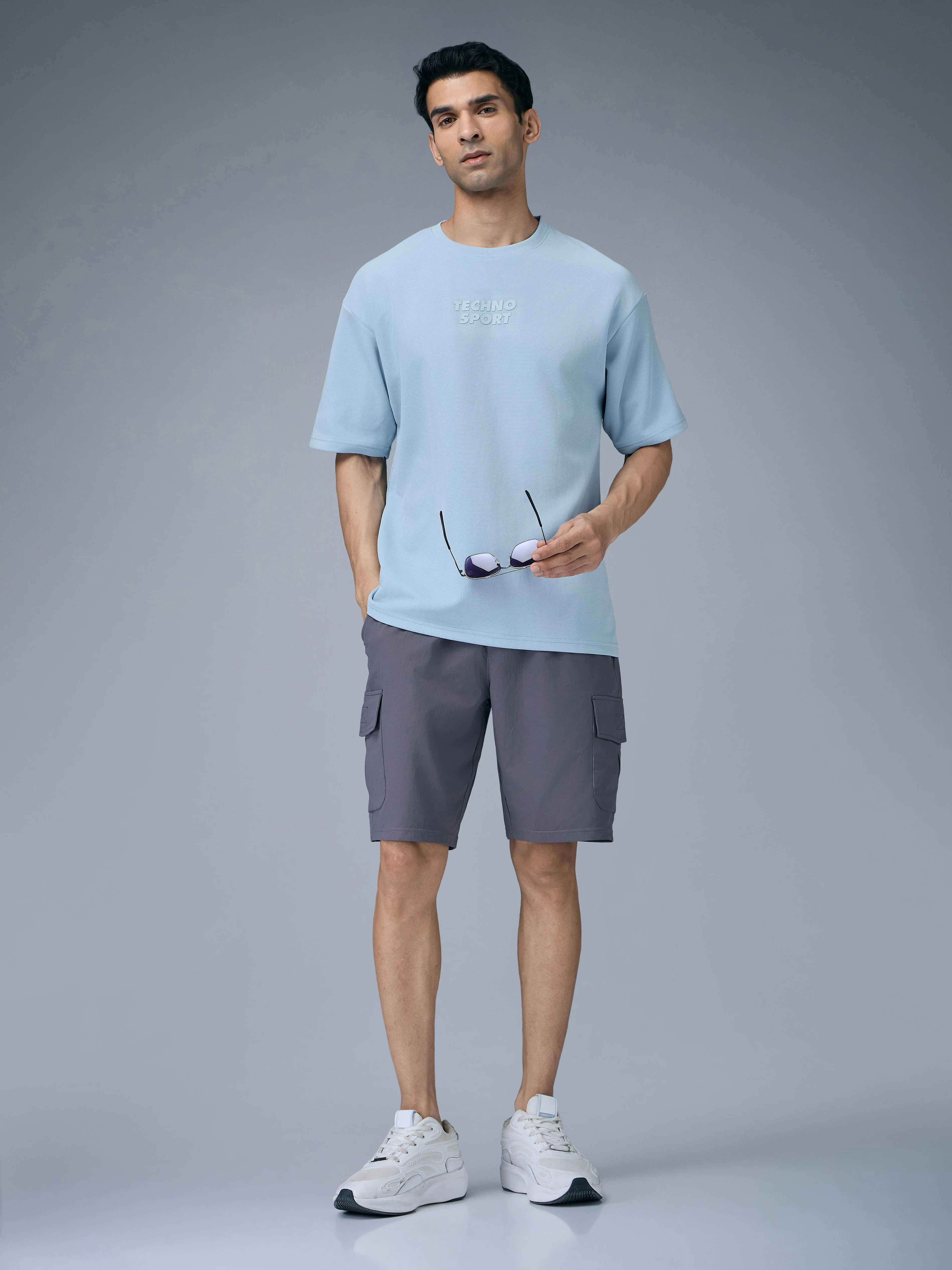 Men Printed Oversized Round Neck T-shirt with COTFLEX - Image 5