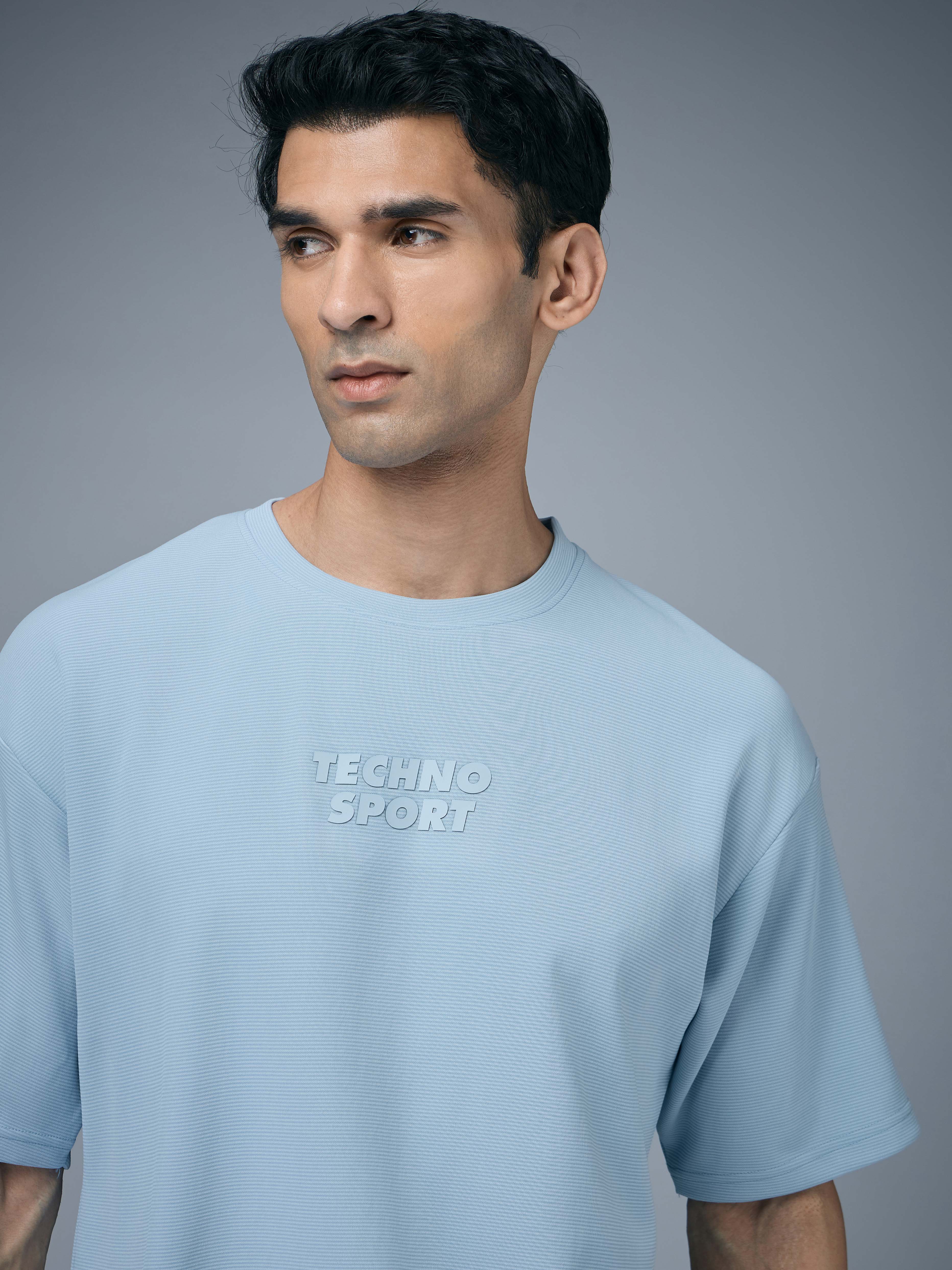 Men Printed Oversized Round Neck T-shirt with COTFLEX - Image 6