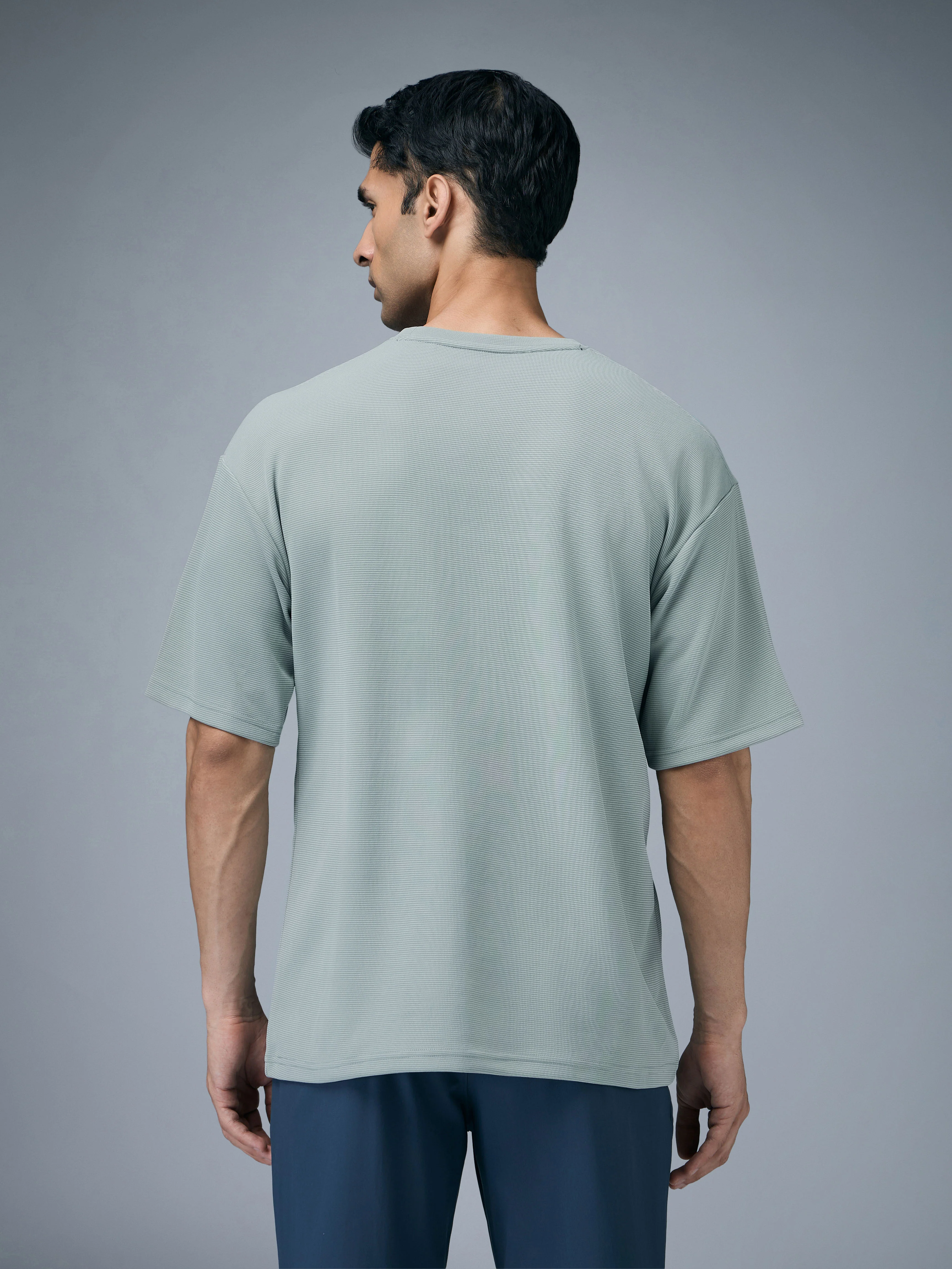 Men Printed Oversized Round Neck T-shirt with COTFLEX - Image 3